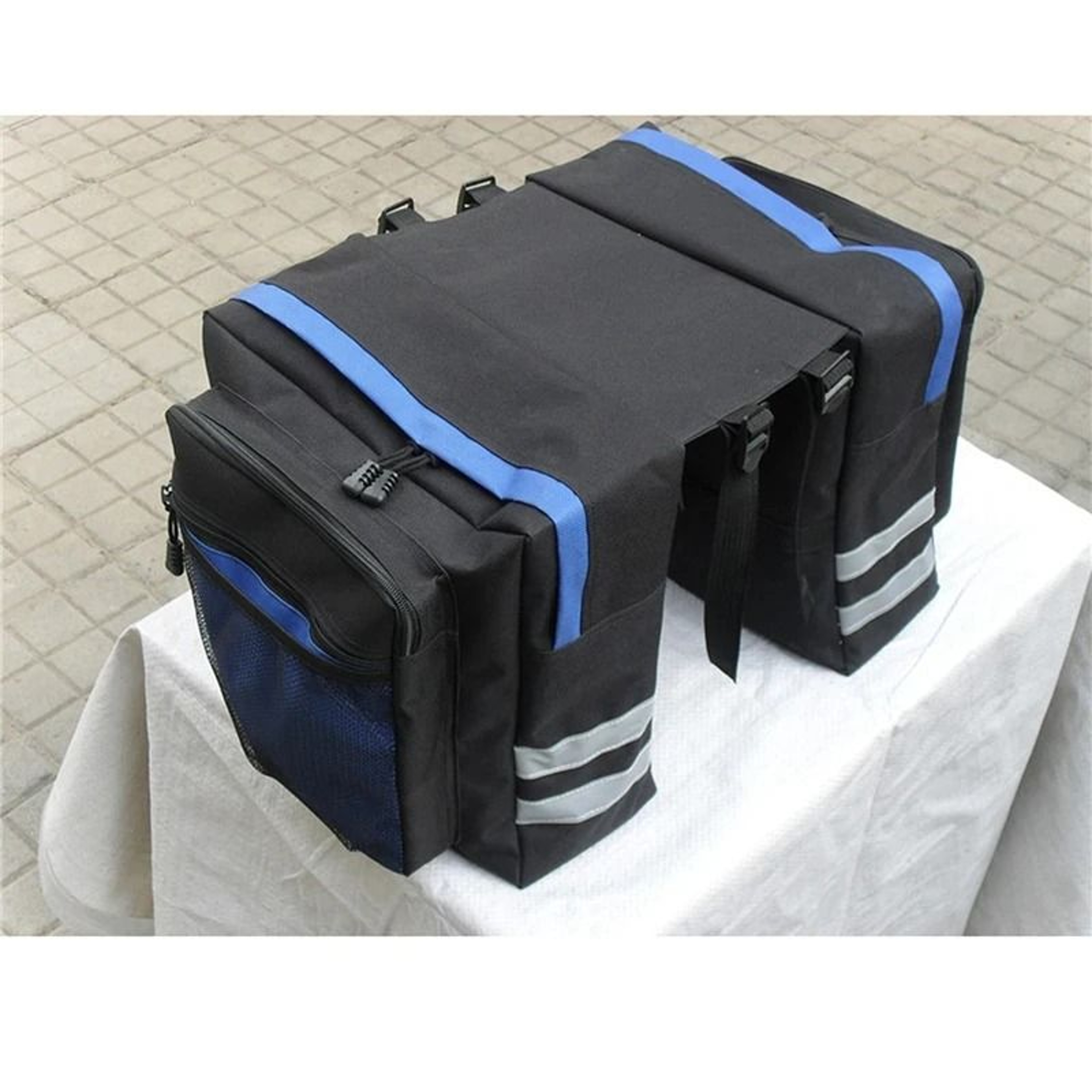 MTB Bicycle Rear Rack Carrier Bag  Durable Double Side Trunk Pannier For LongDistance Travel 0