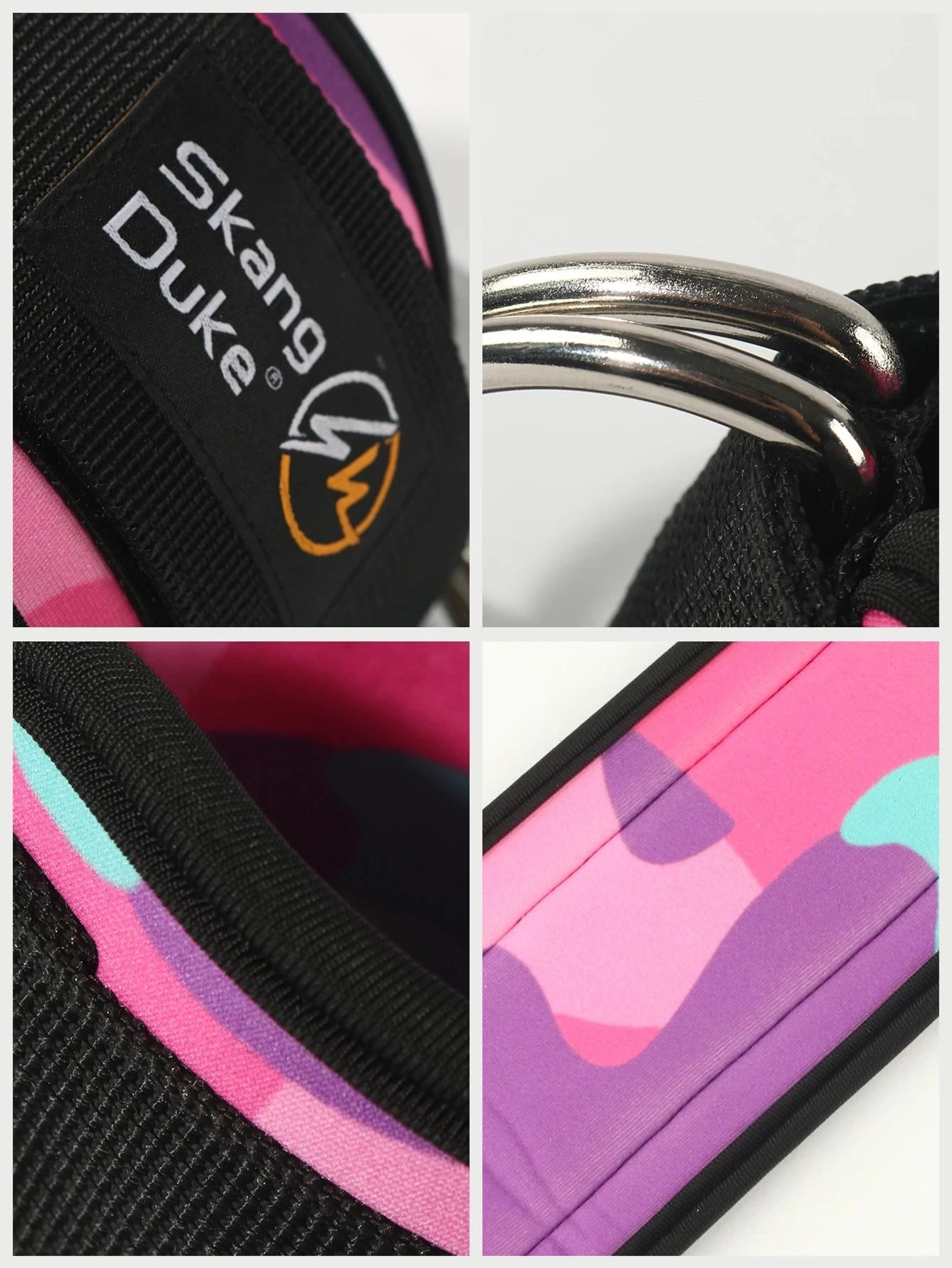 Adjustable DRing Ankle Straps For Cable Machines  Premium Cuffs For Glute  Leg Strength Training 1