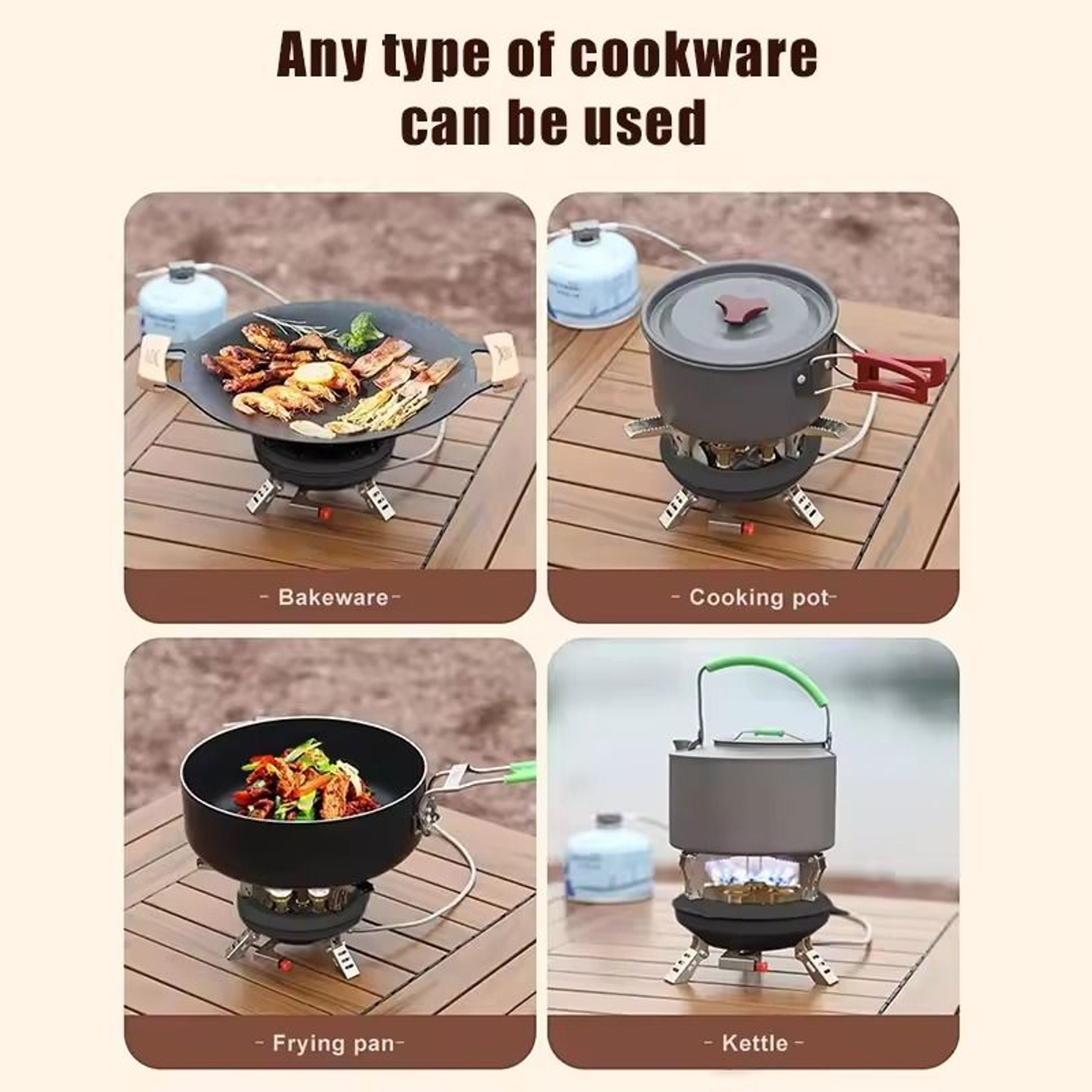 BRS201A 16000W High Power Camping Gas Stove  Windproof Propane Burner With Piezo Ignition 4