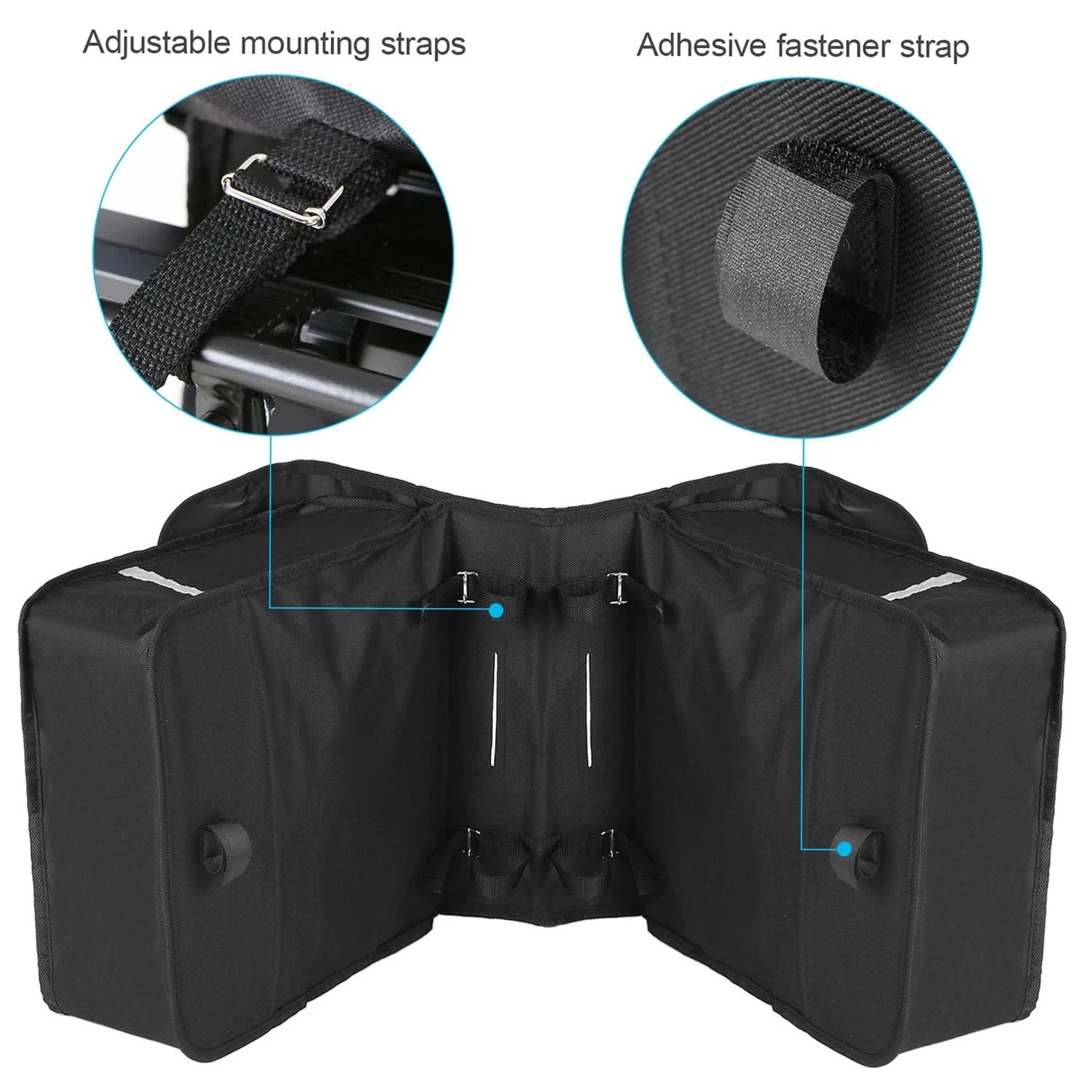 28L Water Resistant Bicycle Rear Seat Trunk Bag  Large Capacity Bike Pannier For Commuting 4