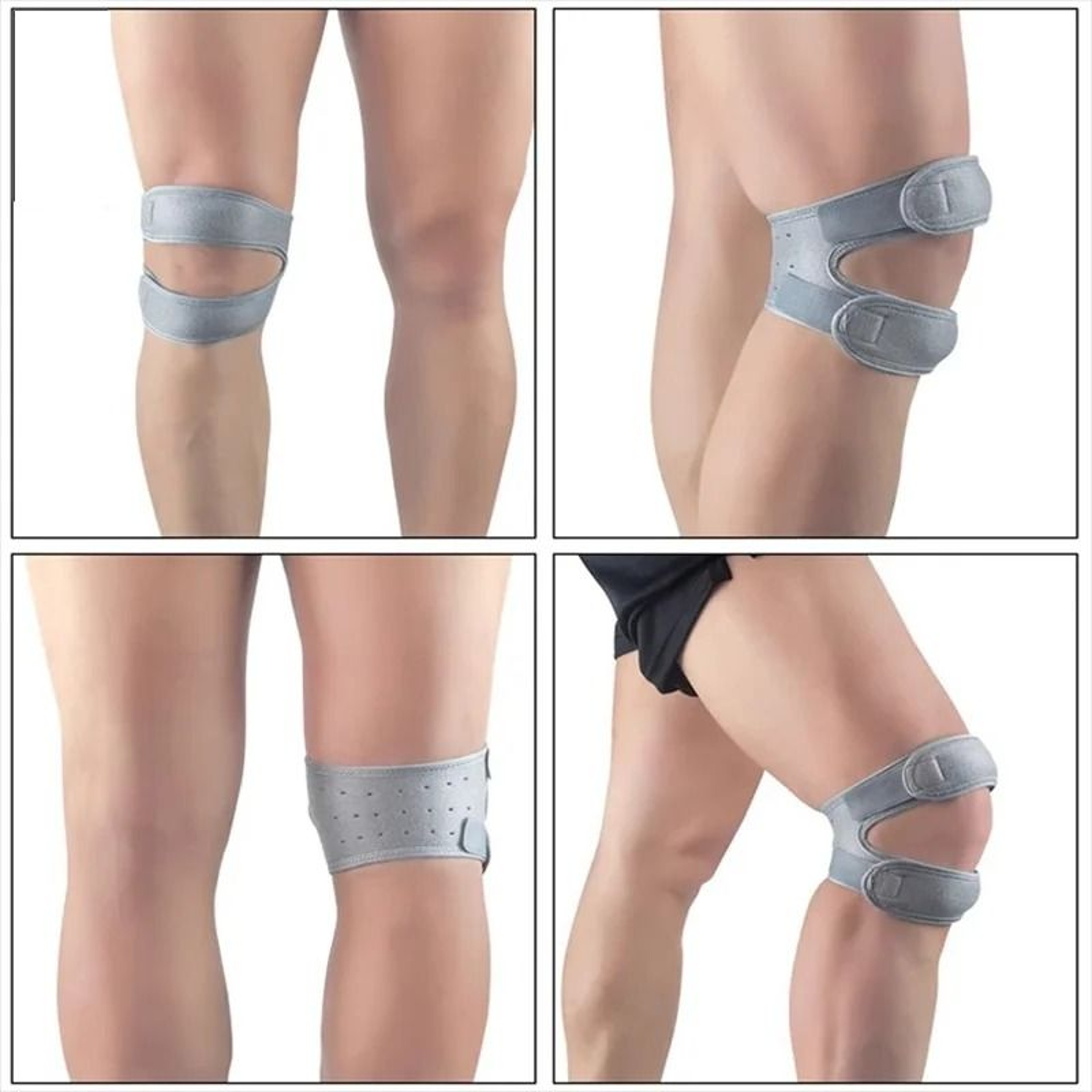 Pressurized Knee Wrap Sleeve  Elastic Support Bandage With Open Patella For Sports Safety 8