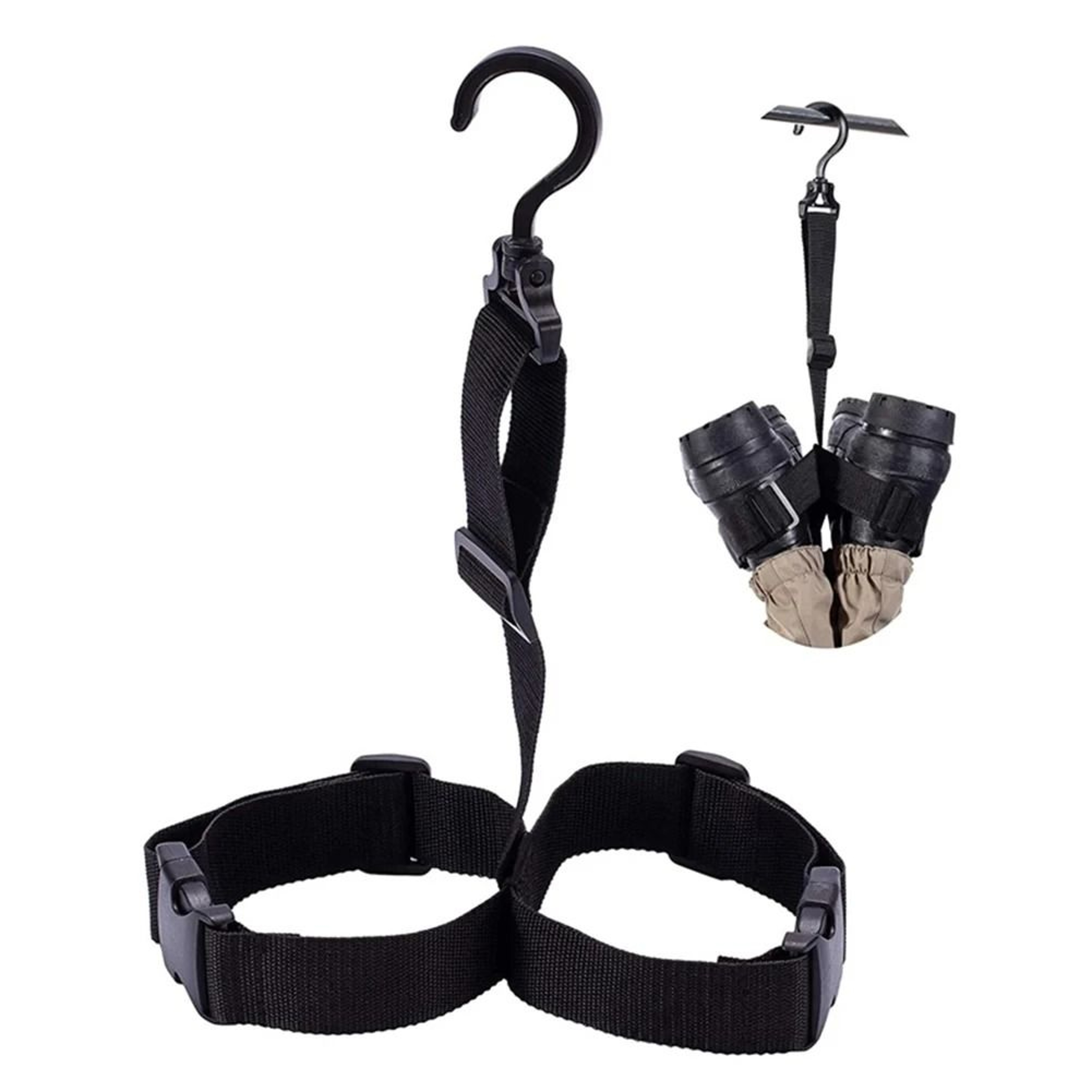 Adjustable Fishing Wader Boots Hanger  Drying Rack Strap Belt For Rain Shoes  Hunting Boots 0