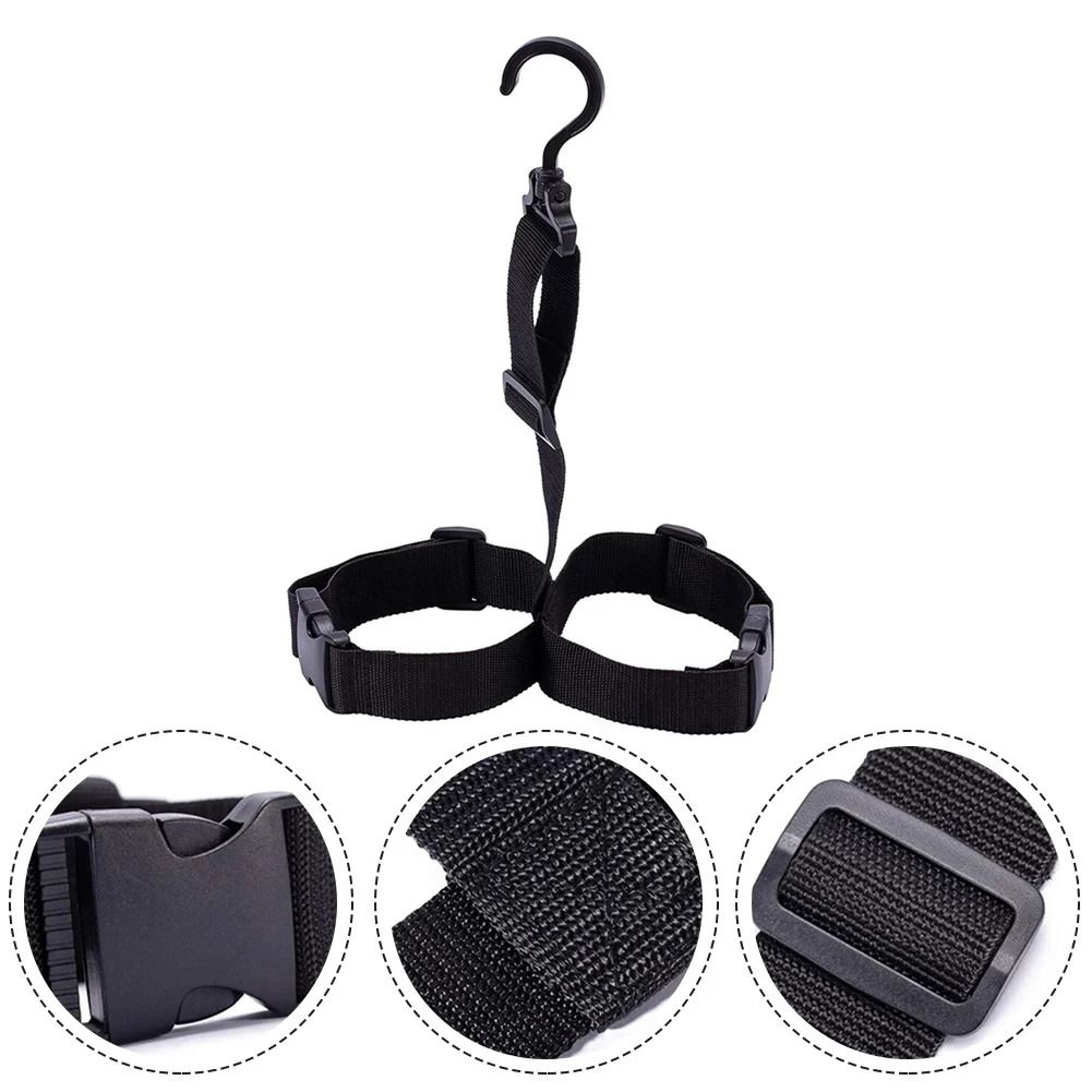 Adjustable Fishing Wader Boots Hanger  Drying Rack Strap Belt For Rain Shoes  Hunting Boots 3