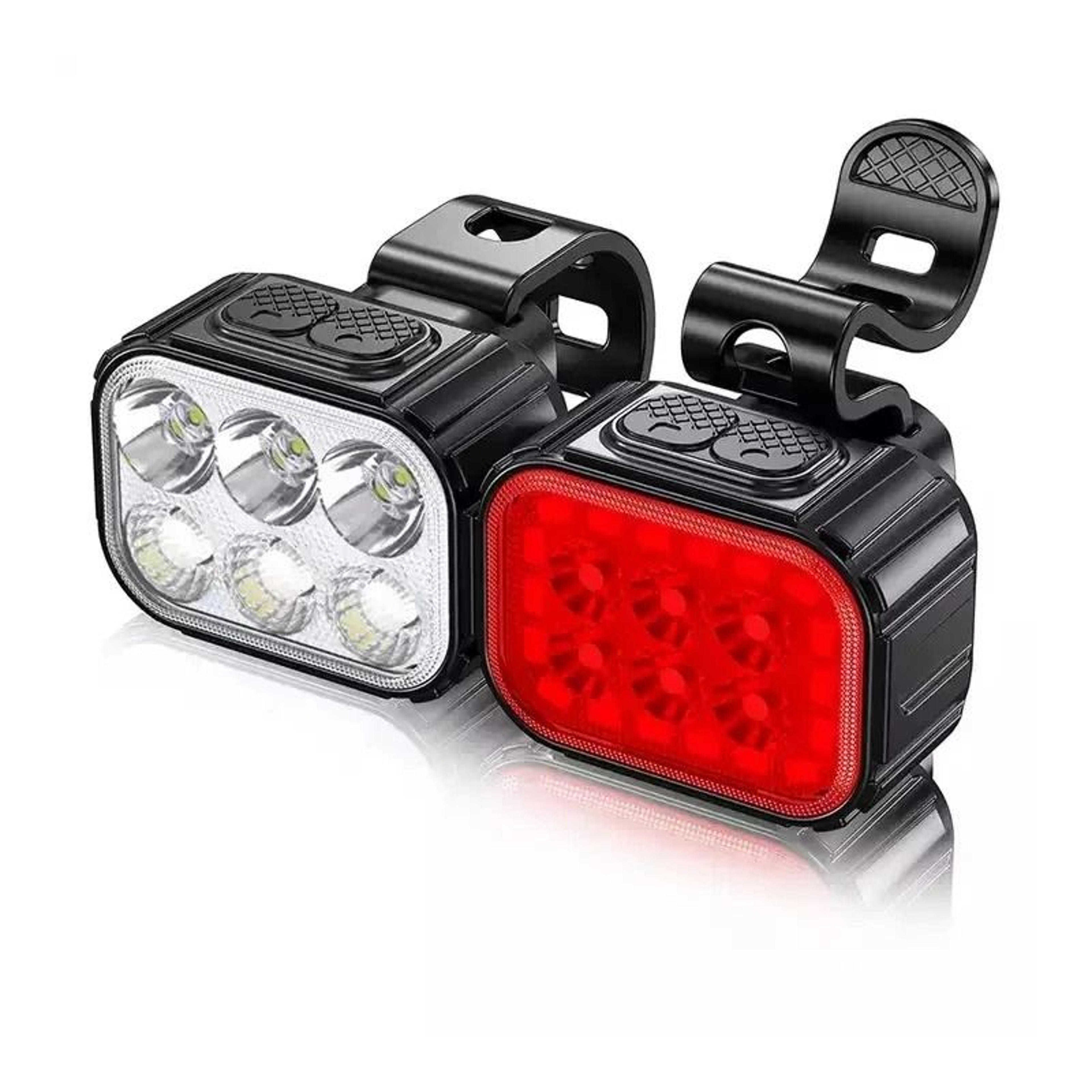 Bike Light Set USB Rechargeable  IPX5 Waterproof Front  Rear Safety Lights For Mountain  Road 7