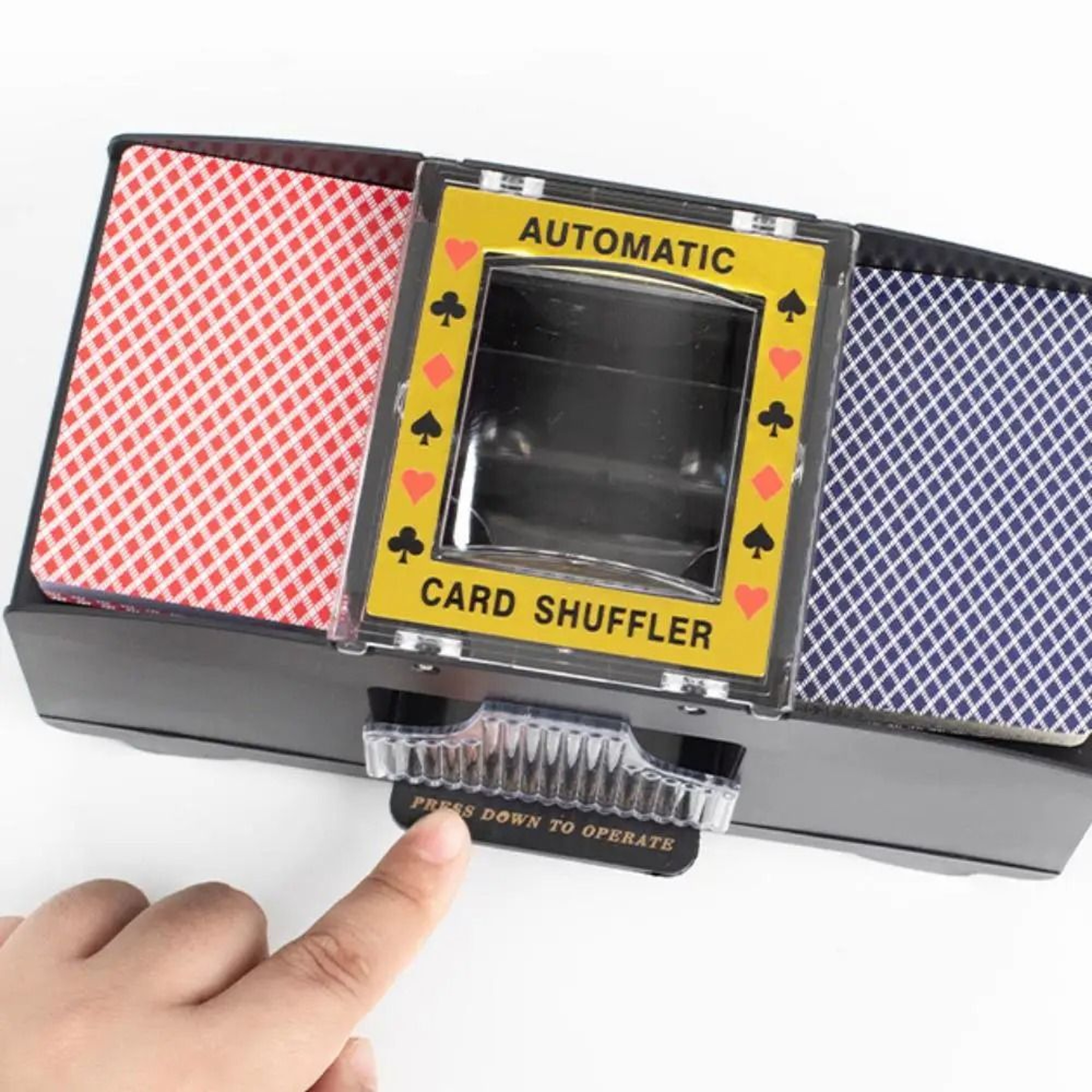 Automatic Poker Card Shuffler  Battery Operated 2Deck Shuffling Machine For Home Games 1