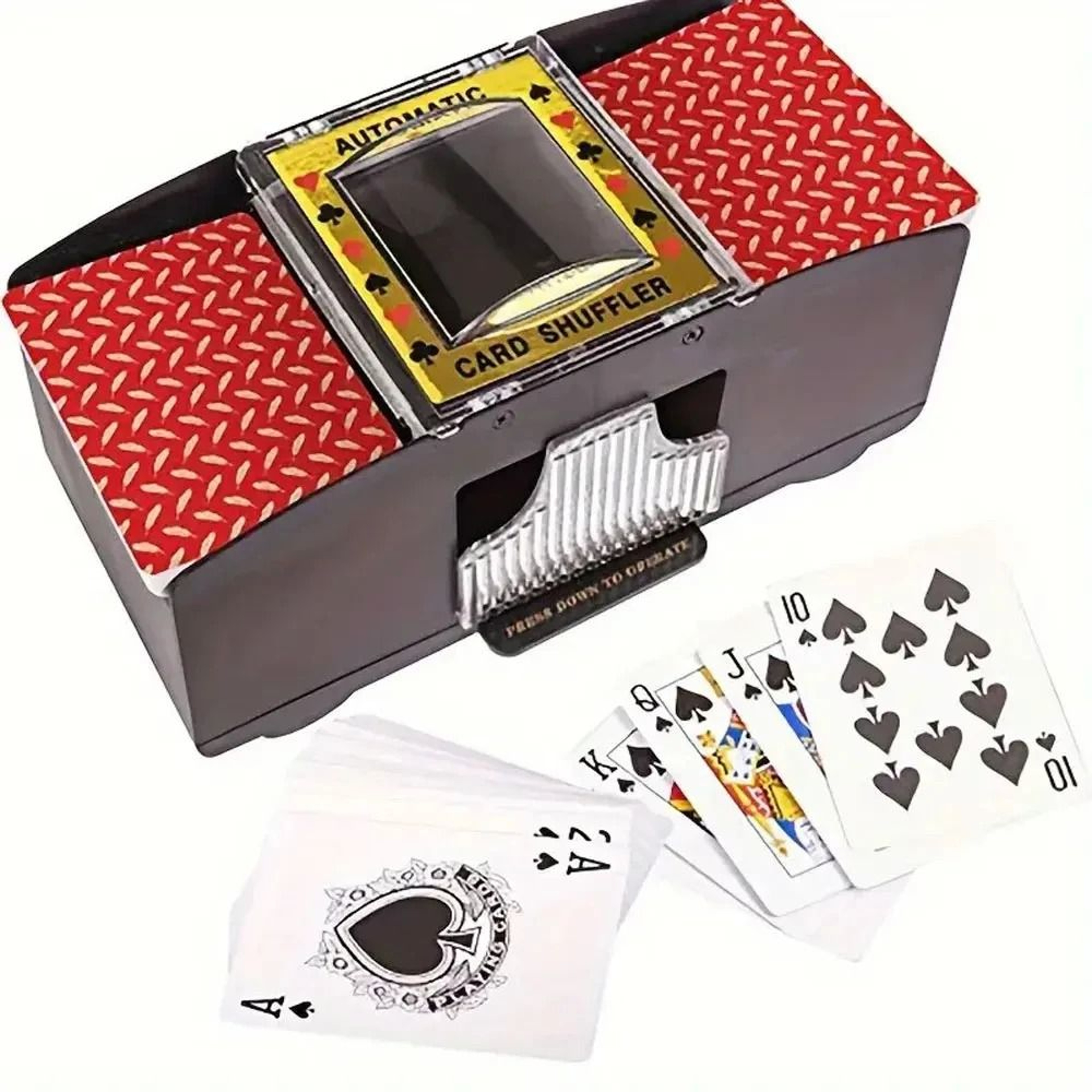 Automatic Poker Card Shuffler  Battery Operated 2Deck Shuffling Machine For Home Games 4