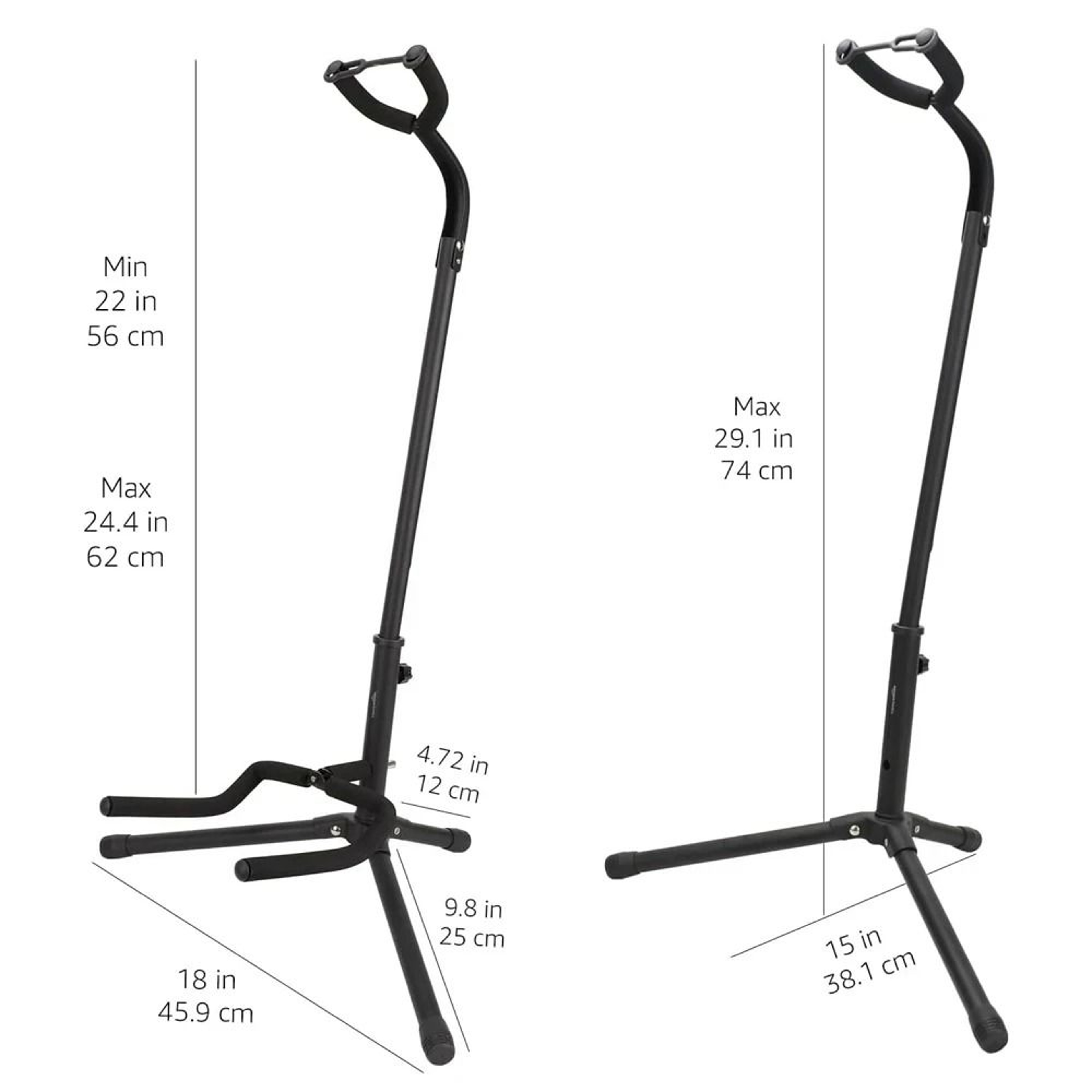 Portable Universal Guitar Stand  Collapsible Tripod With Safety Lock For Travel 2