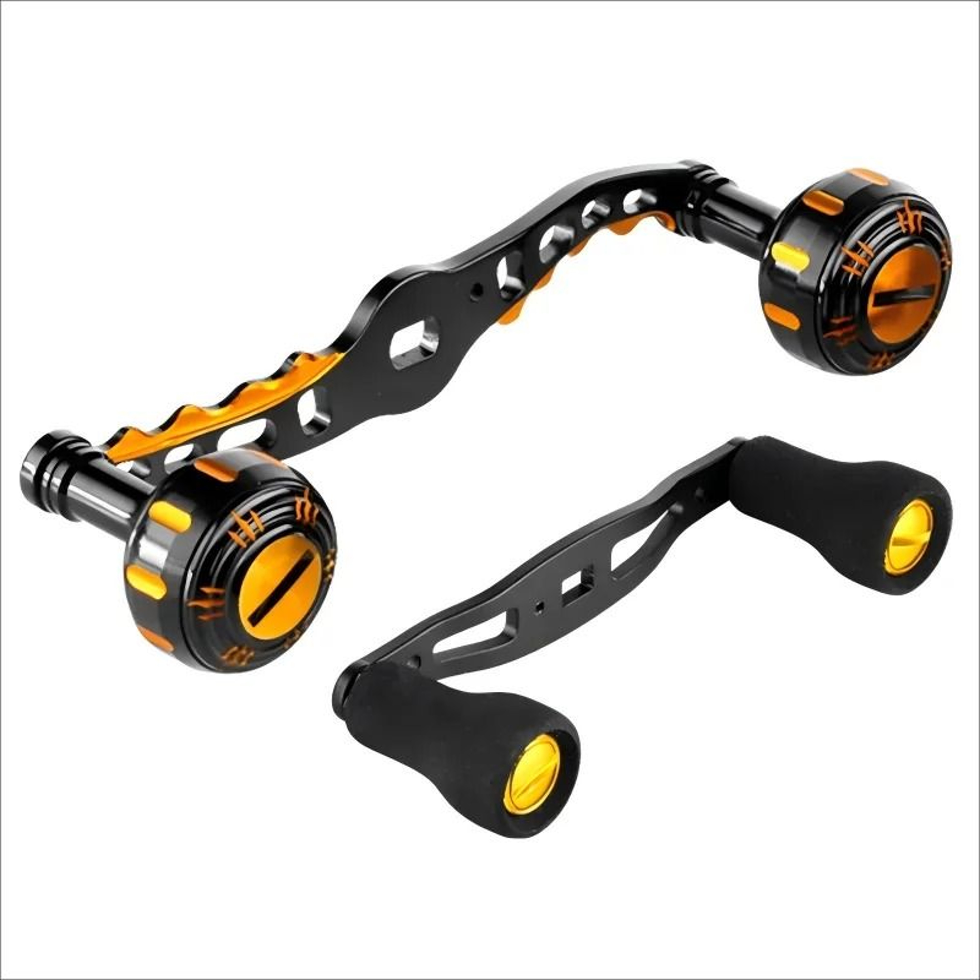 Lightweight Carbon Fiber Baitcasting Reel Handle Upgrade Kit  Metal EVA Knobs For Spinning Rod Modi 2