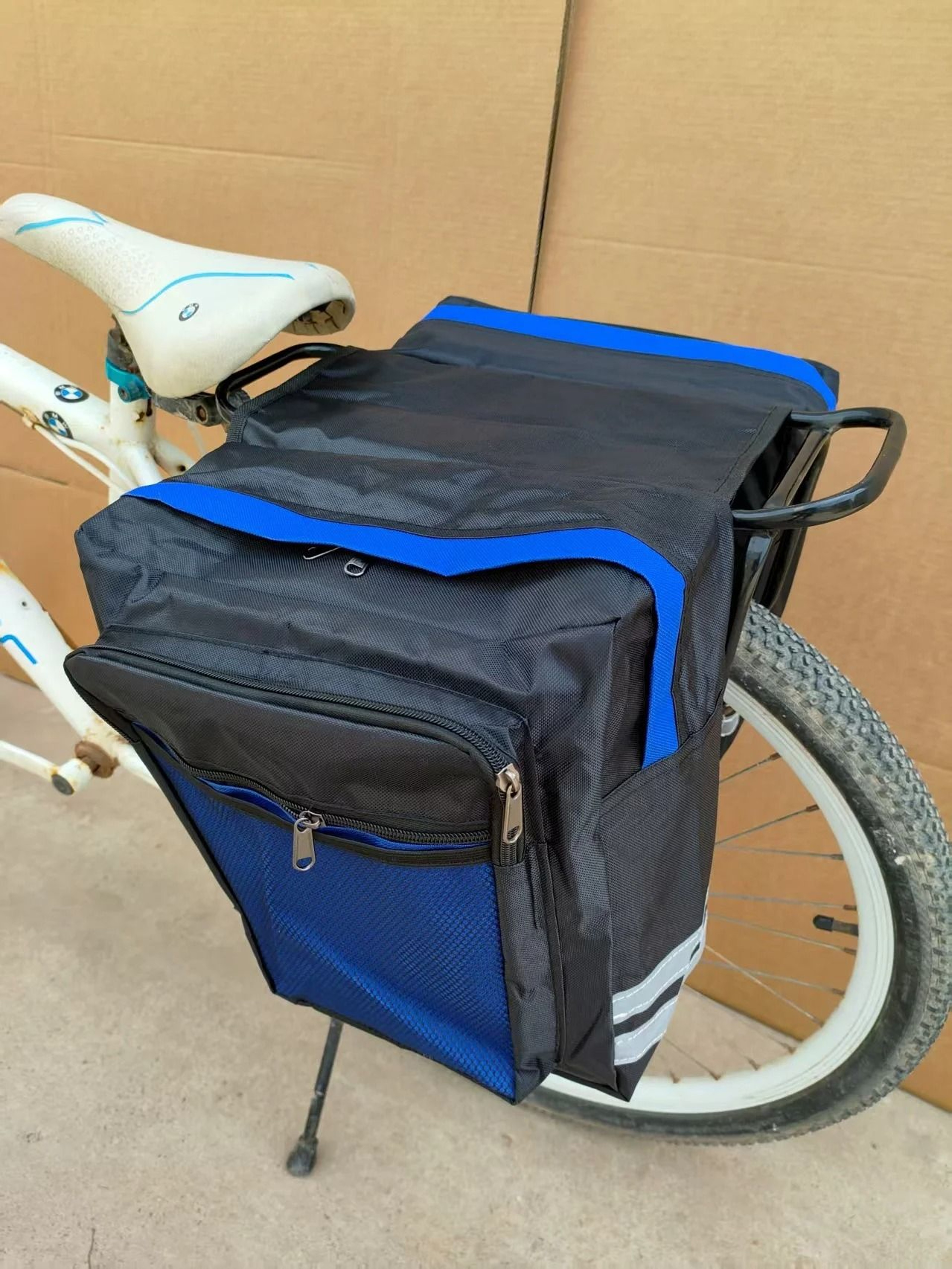 MTB Bicycle Carrier Rear Rack Trunk Bag  Durable DoubleSide Pannier For Travel  Commuting 0