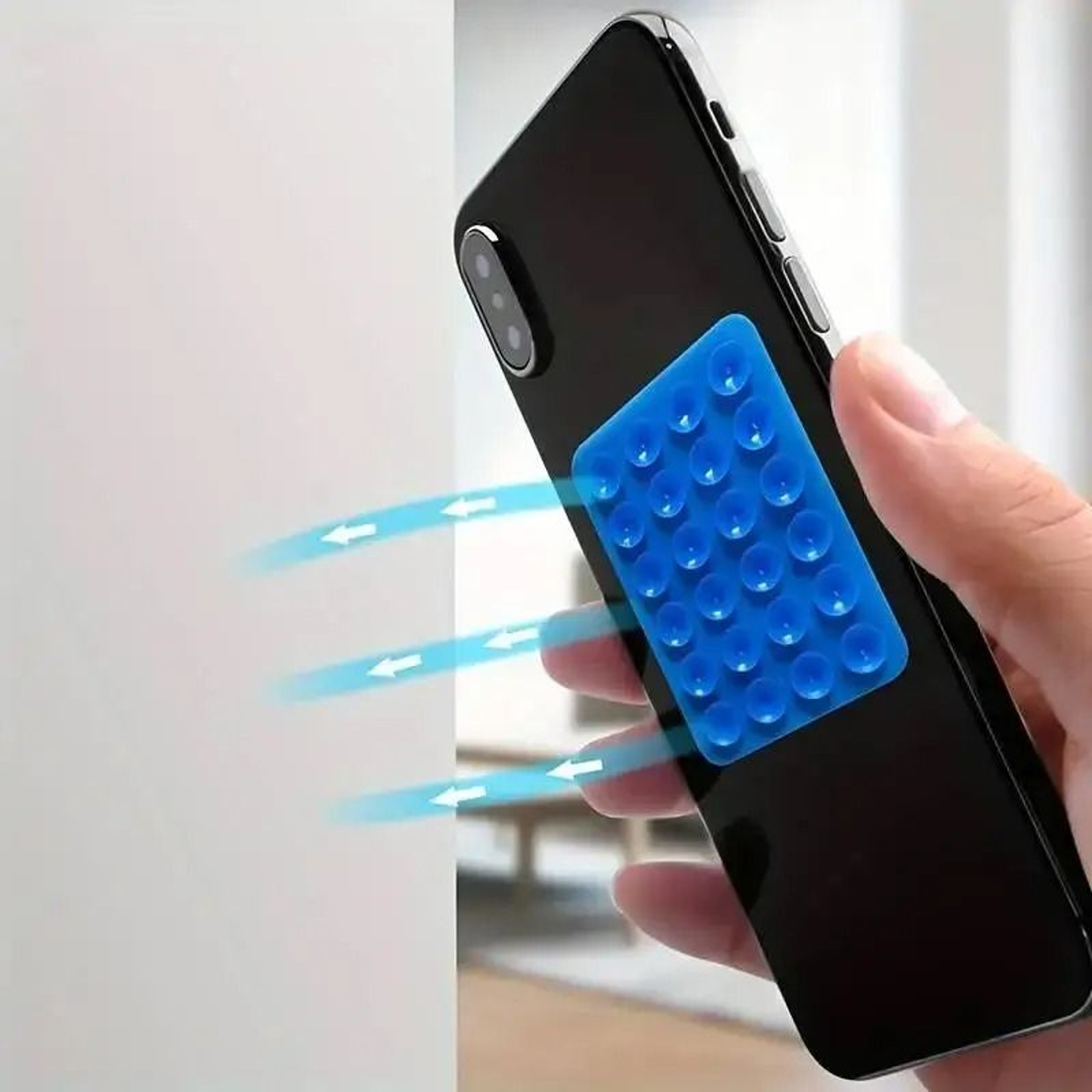 Square Silicone Suction Phone Holder Mat  MultiFunctional AntiSlip Suction Cup Stand For Mobile Cas 3