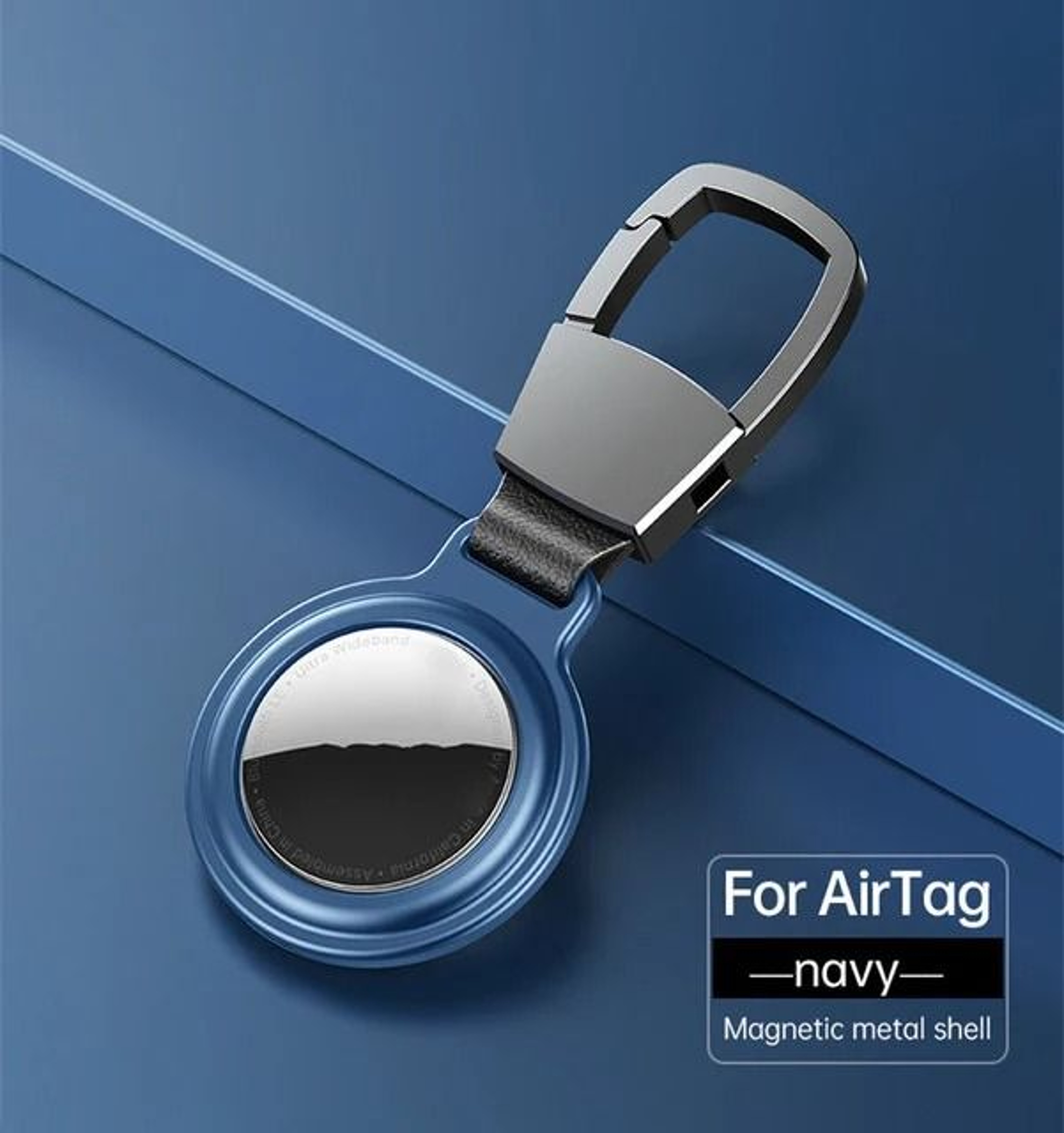 Magnetic Metal Protective Case For Apple AirTag  HeavyDuty Keychain Bumper  Locator Sleeve 10