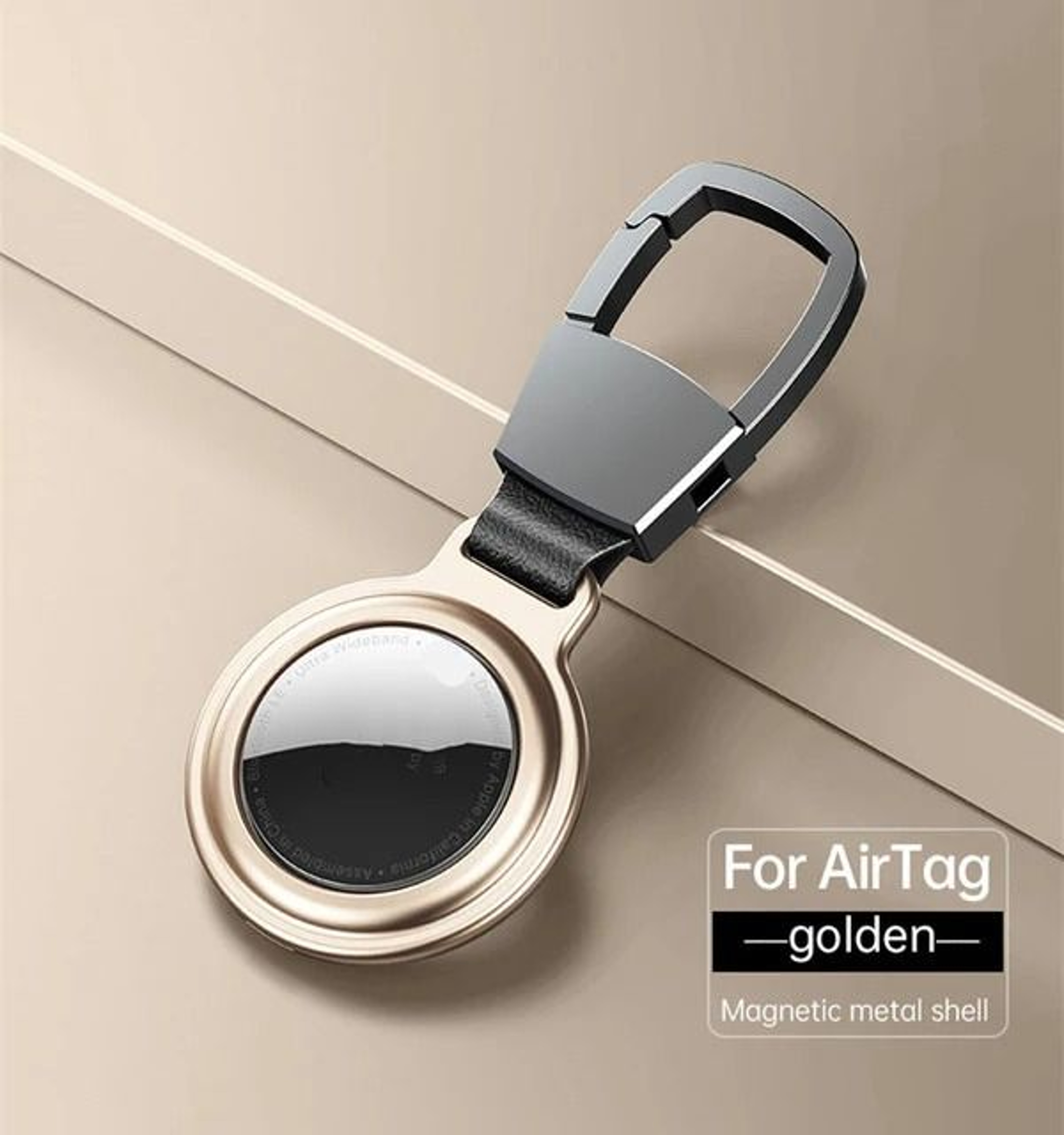 Magnetic Metal Protective Case For Apple AirTag  HeavyDuty Keychain Bumper  Locator Sleeve 8