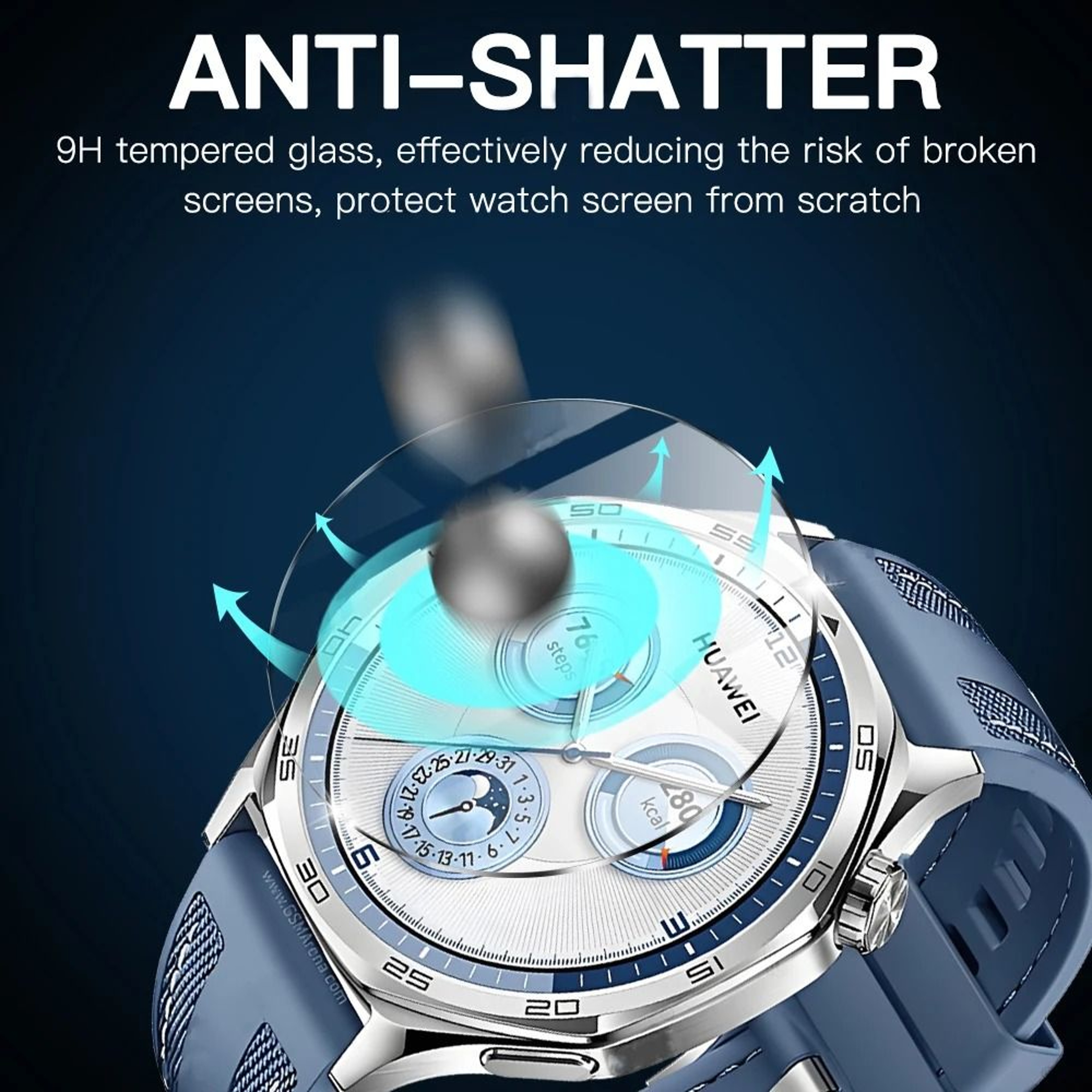 Full Screen Protector For Huawei Watch GT5 Series  HD Tempered Glass Film For GT5  GT5 Pro 464241mm 4