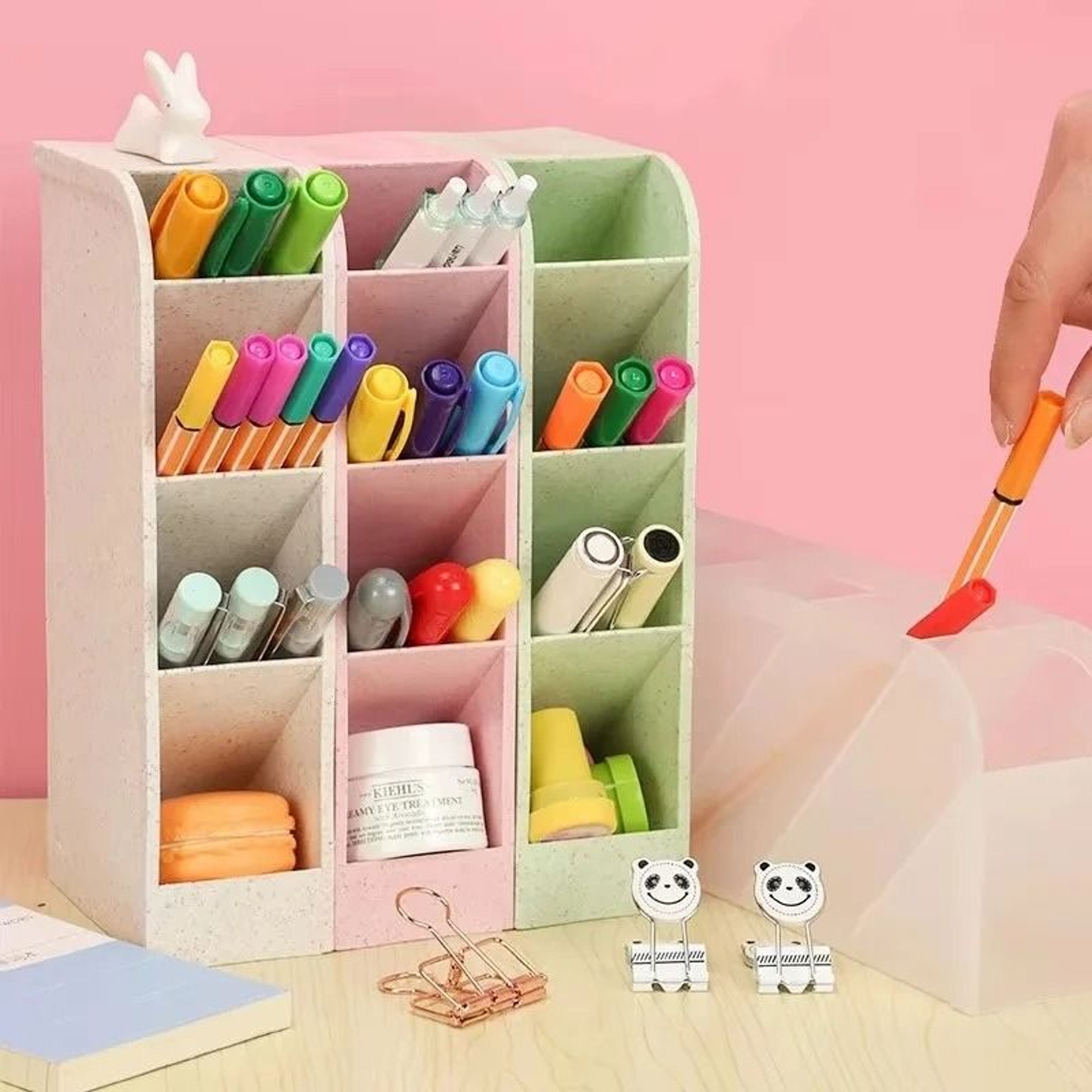 Creative MultiFunctional Desktop Storage  Diagonal MultiLayer Pen  Cosmetic Brush Holder 0