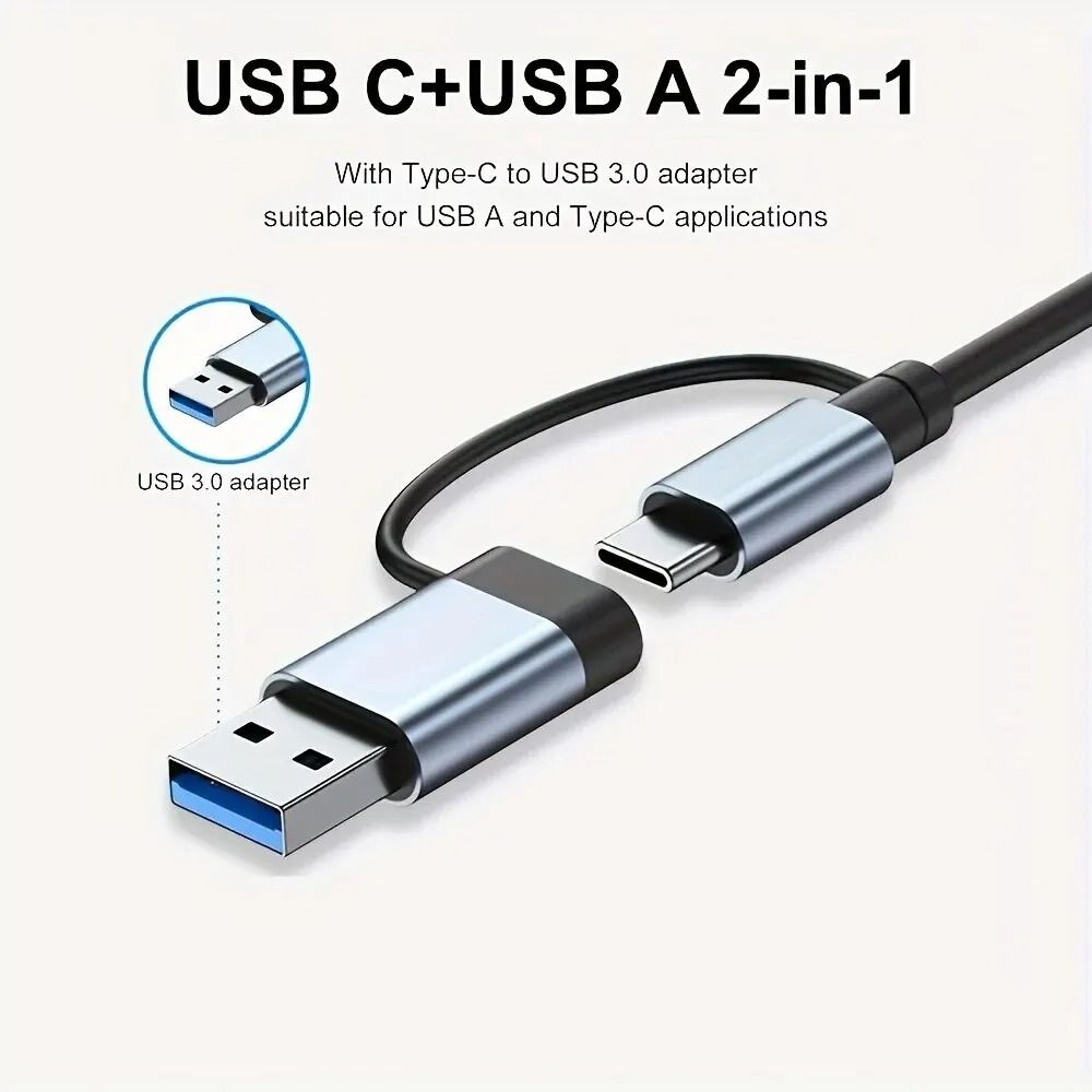 7Port HighSpeed USB 30  TypeC Hub  MultiSplitter Adapter For MacBook PC And Laptops 4
