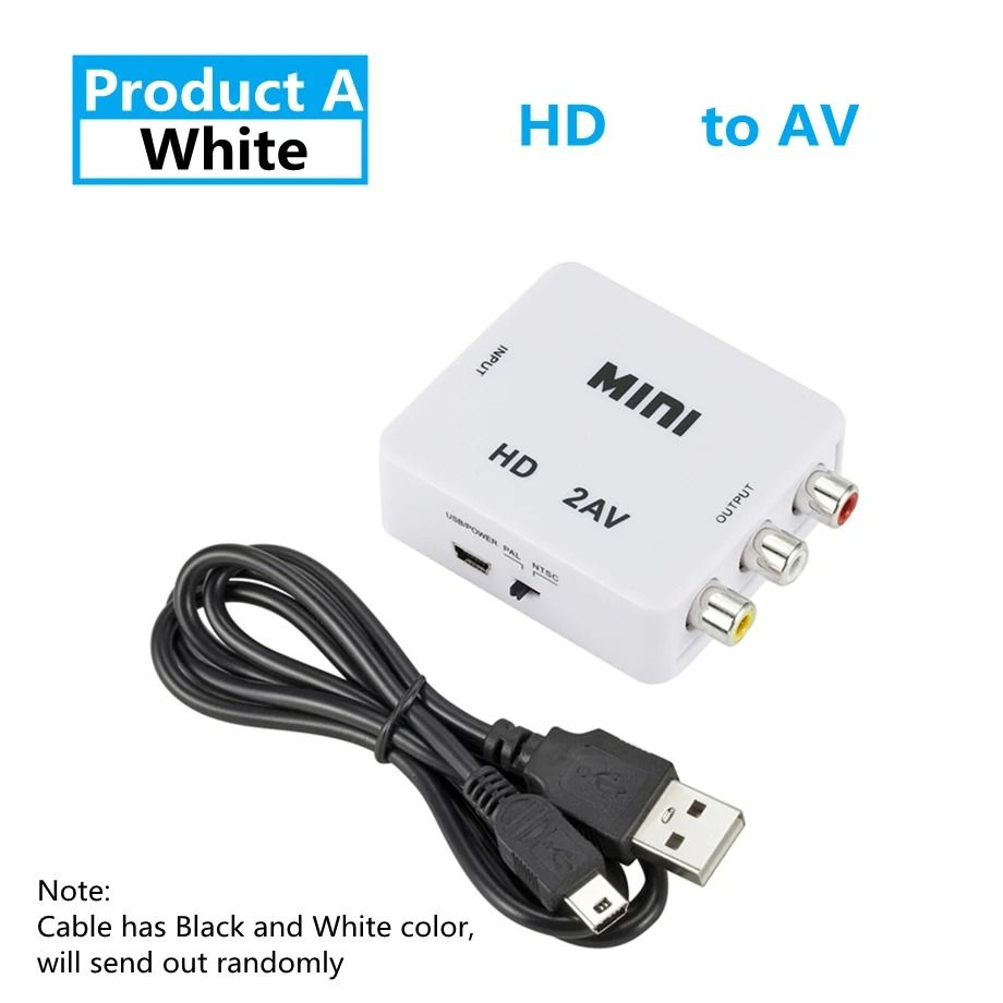RCA AV To HDMI Video Converter Box  1080P Composite To HDMI Adapter For NTSCPAL Support 7