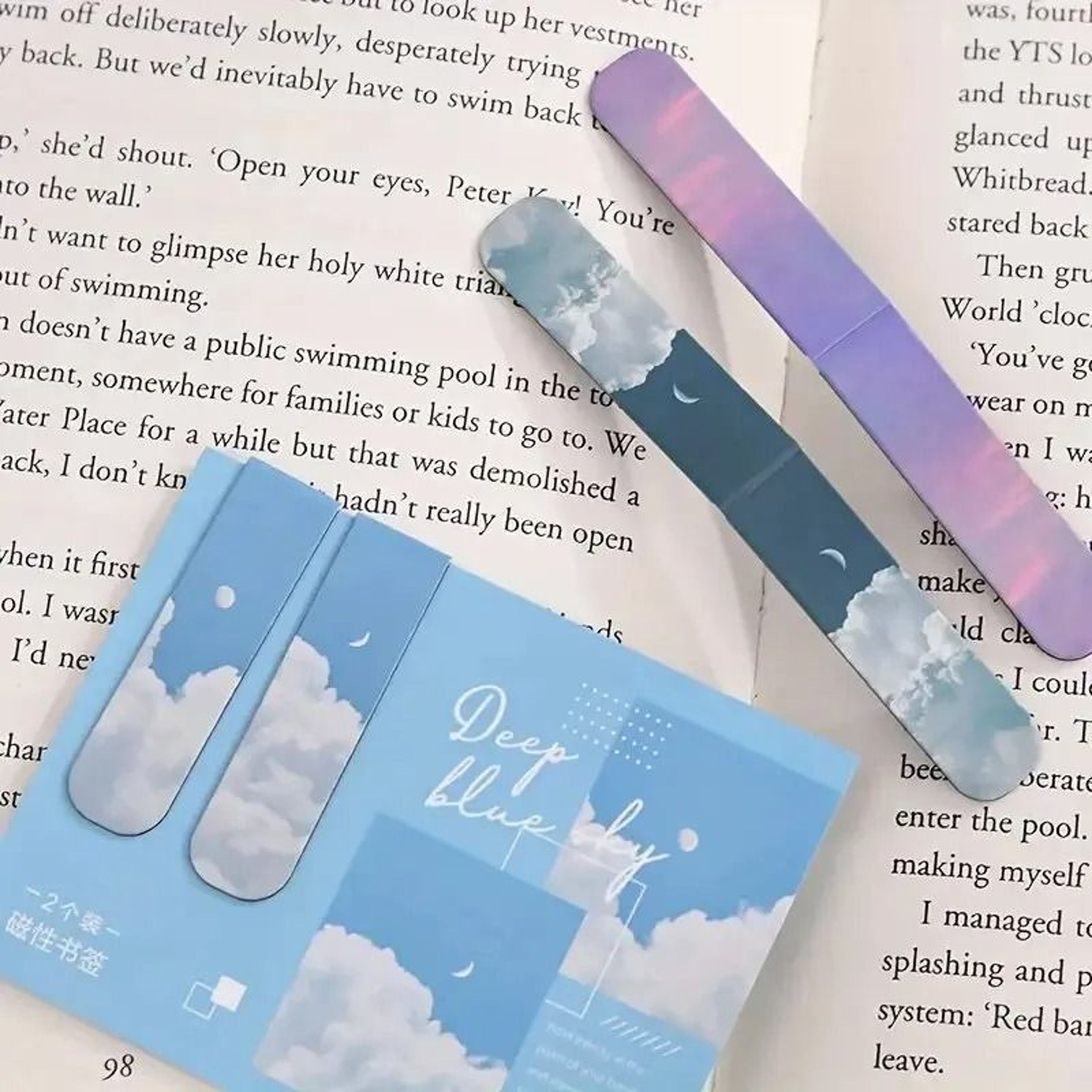 Fantasy Landscape Magnetic Bookmark Set  2pcs Kawaii Book Clips  Page Holders For School  Office 5