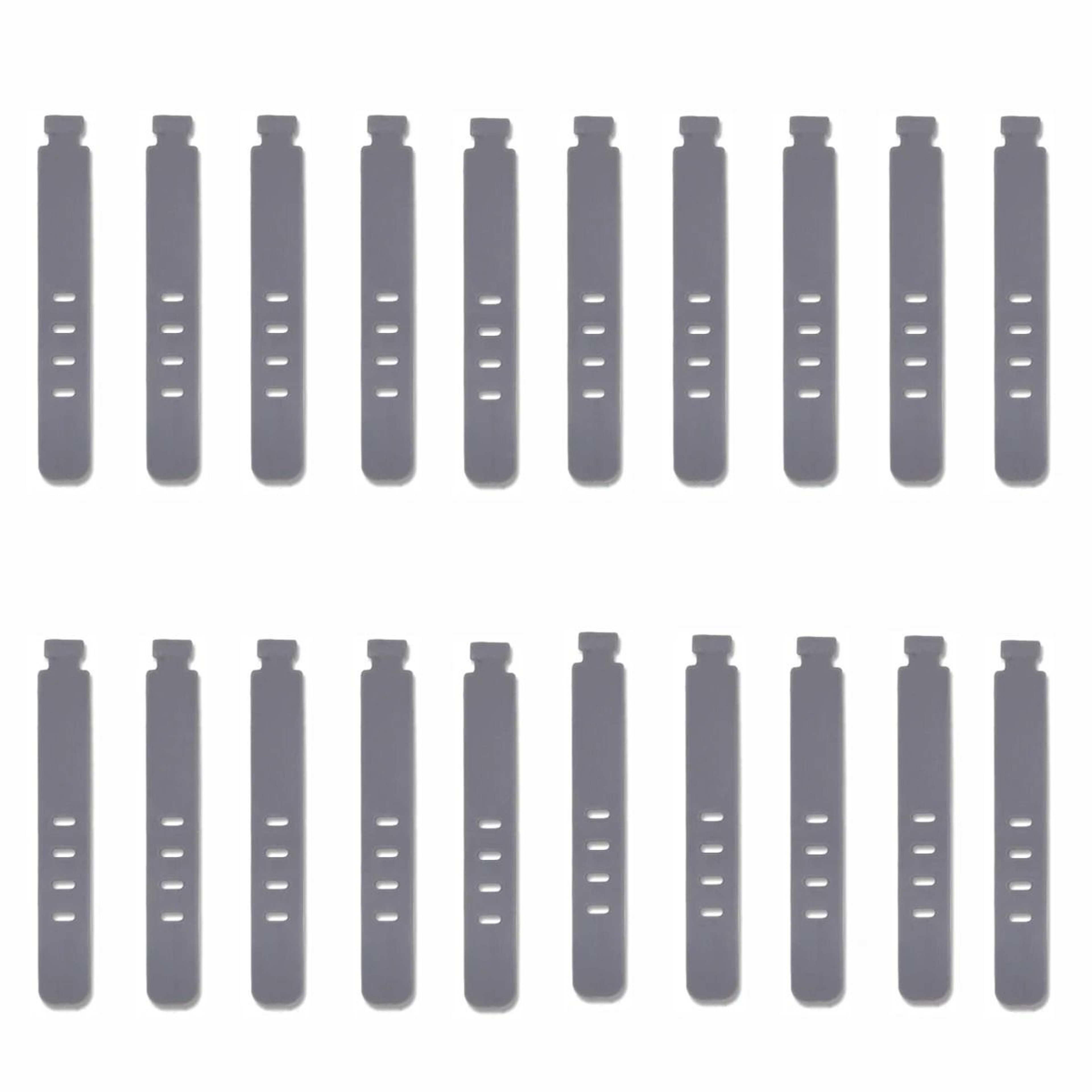 20Piece Portable Silicone Strap Winder Set  Reusable Desktop Cord Organizer  USB Data Line Wrap Tie 10