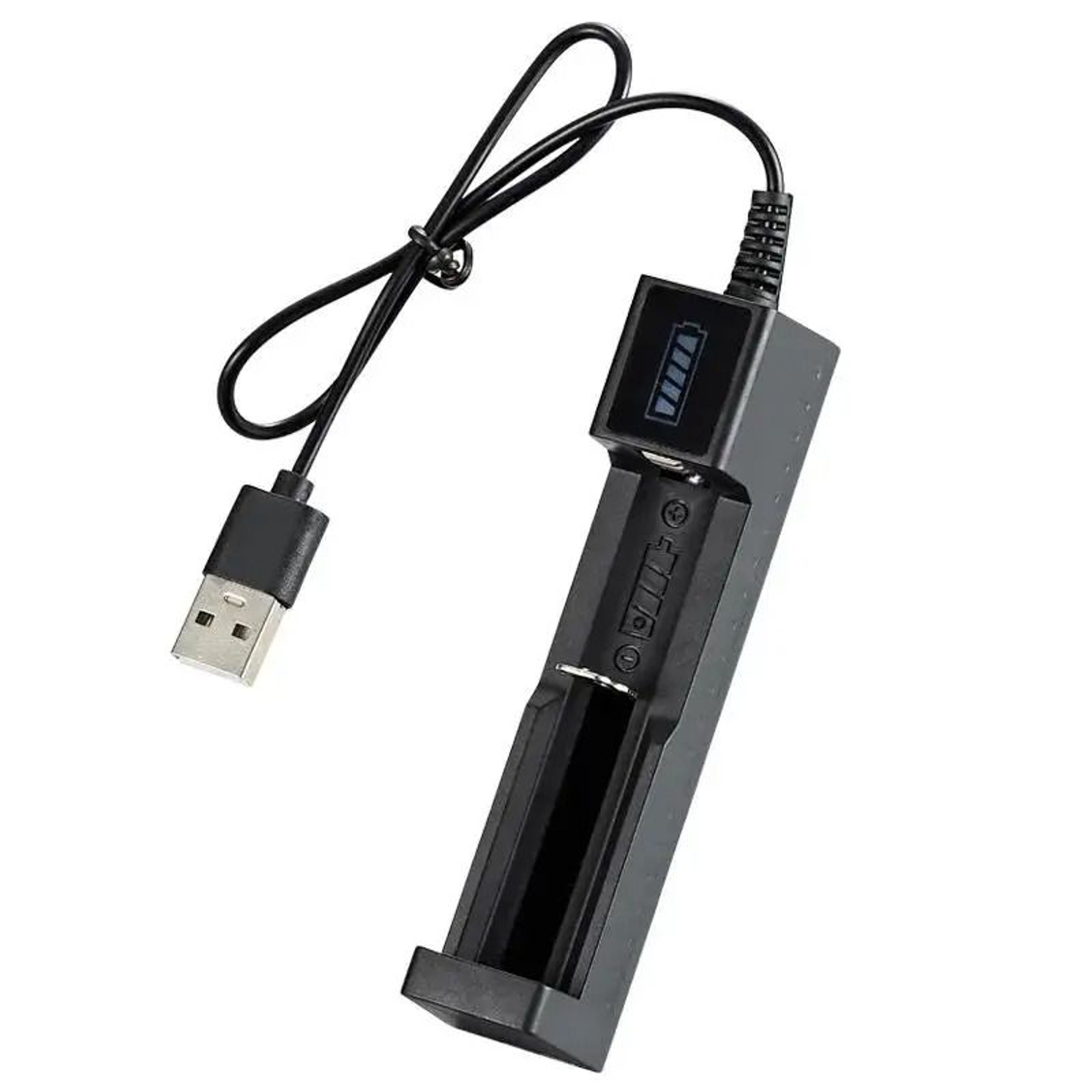 Universal 1Slot USB Smart Battery Charger For 18650 26650 14500 And 16340 Lithium Batteries 6