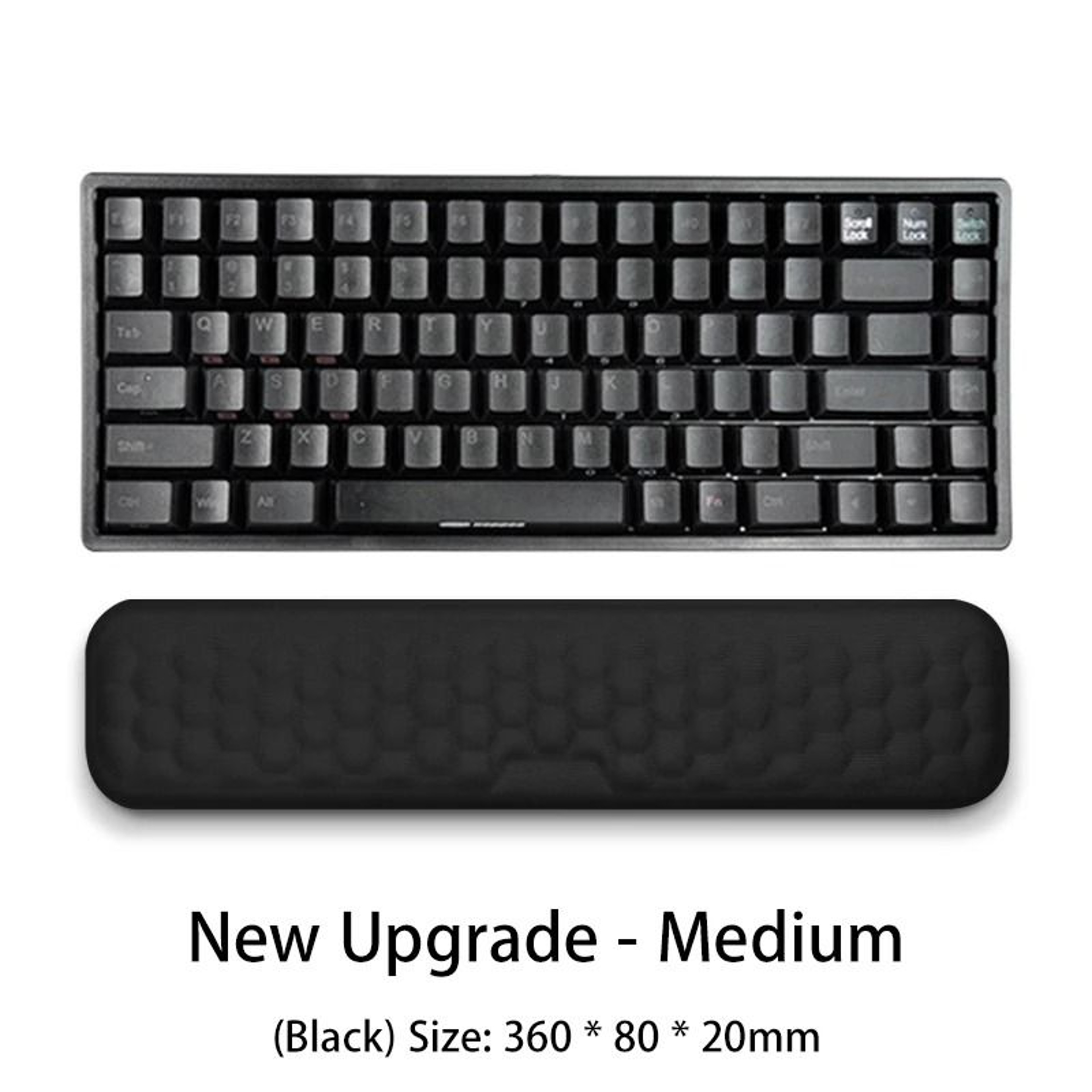 Wrist Mouse Keyboard Pad With Ergonomic Memory Foam Support For Office And Home Computers 11