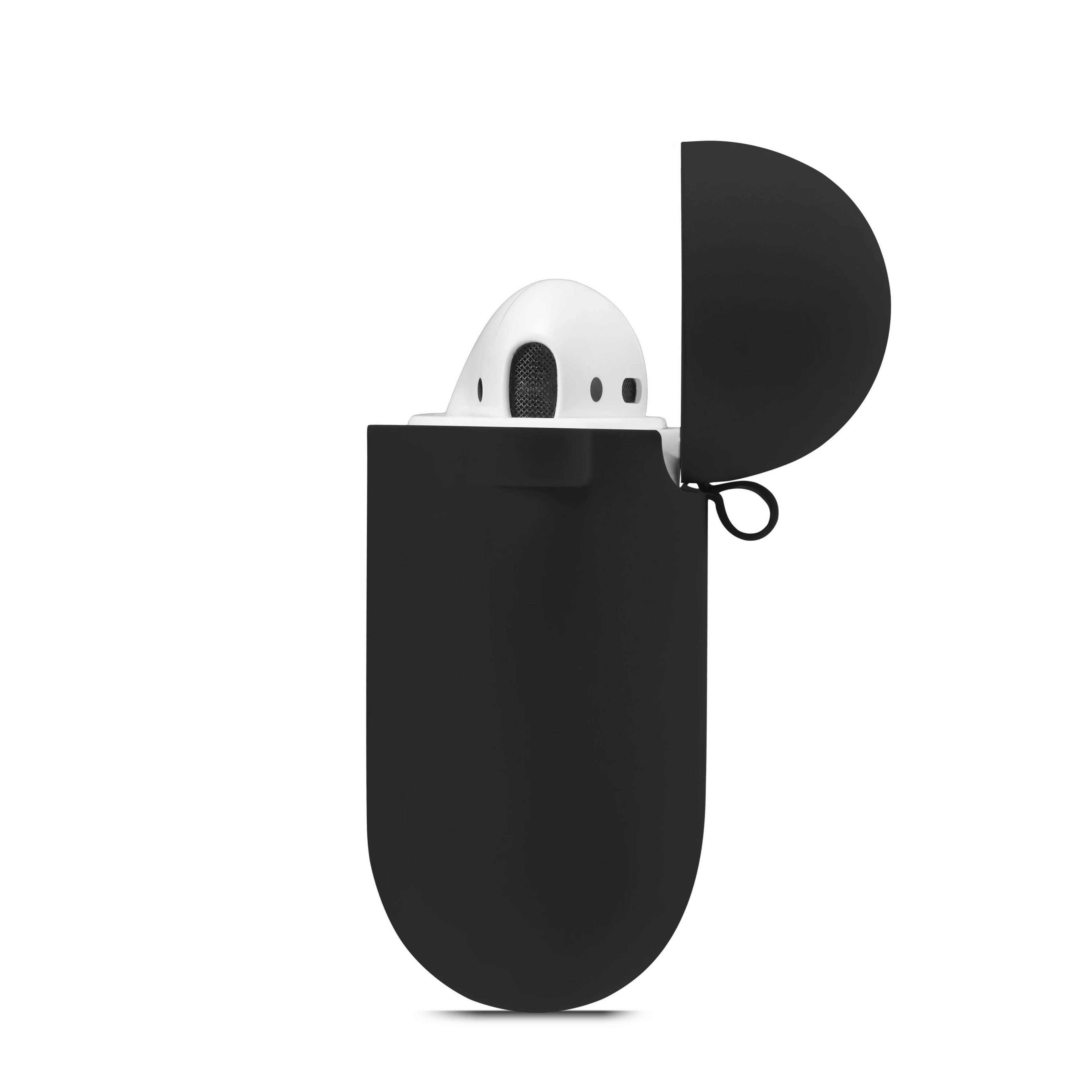 Soft Silicone Earphone Case For Apple AirPods 1st And 2nd Gen With Protective Keychain Cover 3