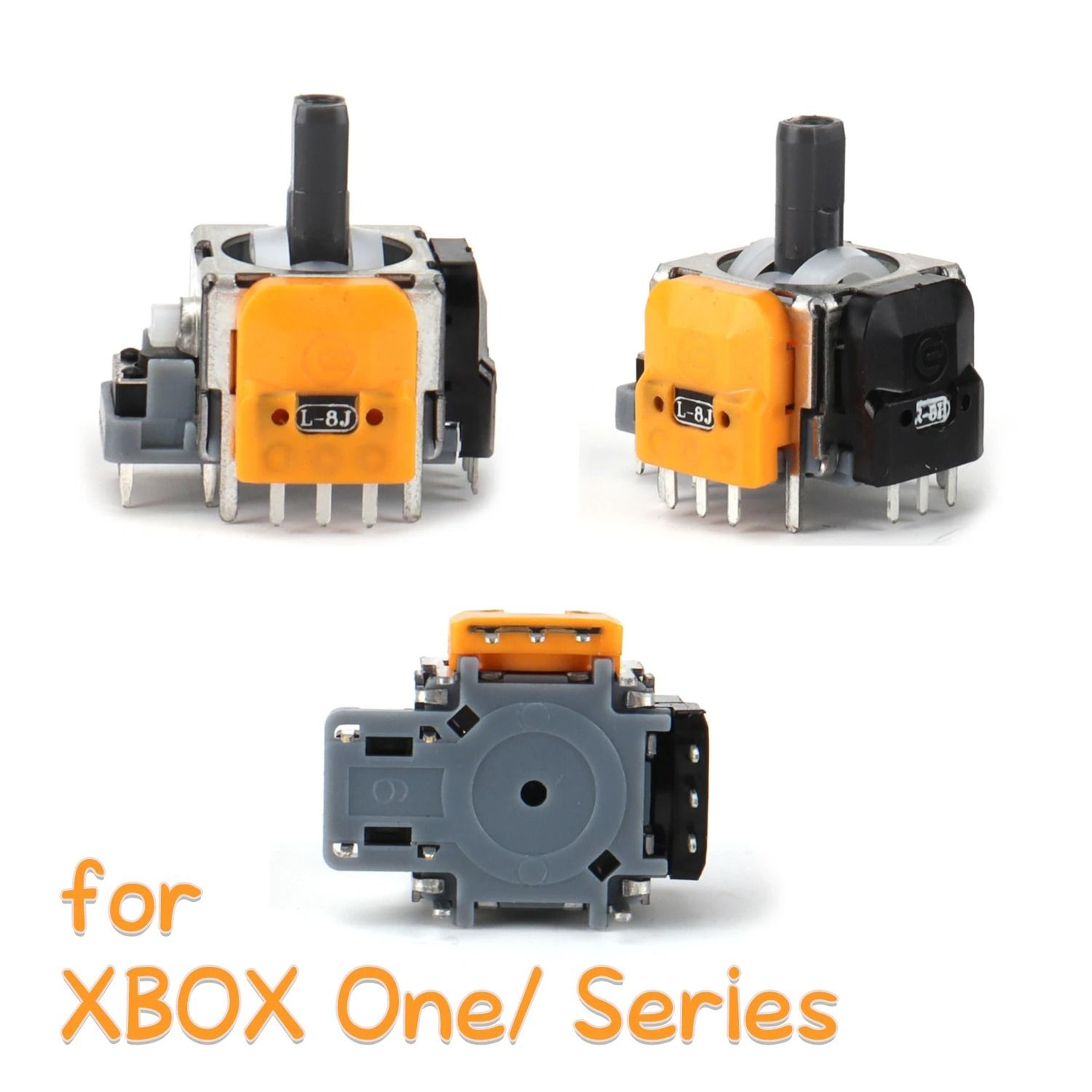 1 Pair Replacement Hall Effect Joystick 3D Analog Sensor ThumbStick For PS5 PS4 Xbox Series Control 4