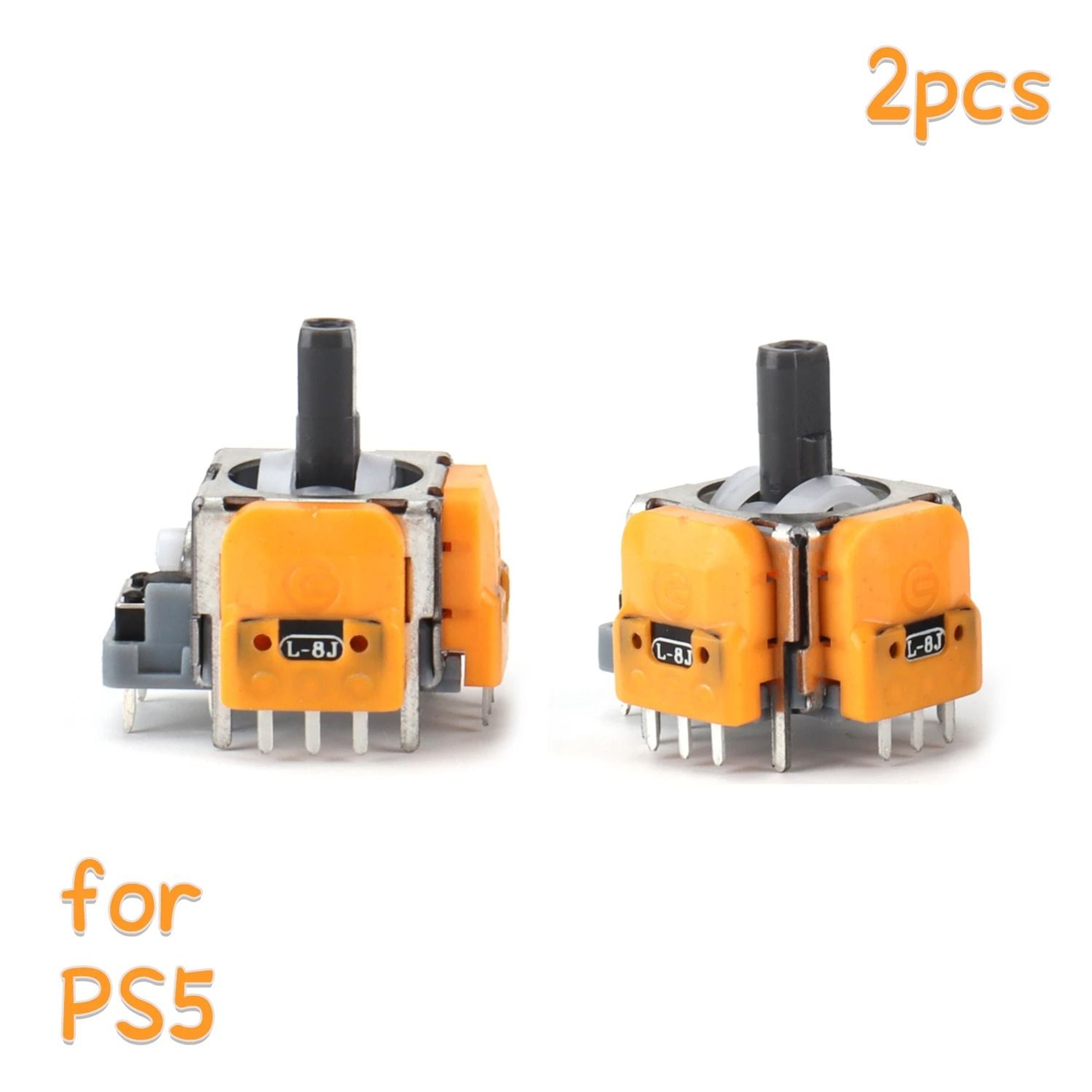 1 Pair Replacement Hall Effect Joystick 3D Analog Sensor ThumbStick For PS5 PS4 Xbox Series Control 5