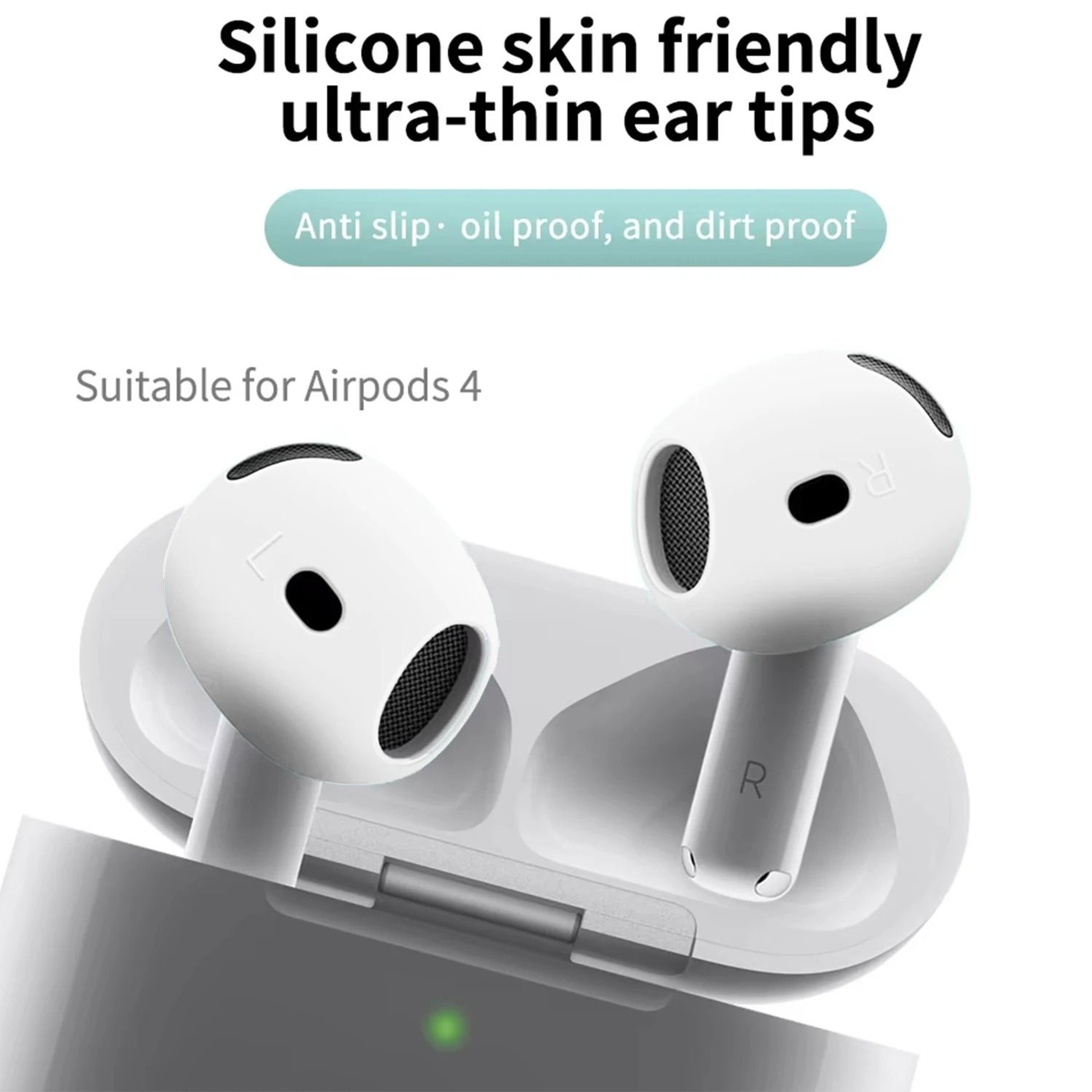 AntiSlip Ear Covers Eartips For Apple AirPods 4 Replacement Ultra Thin Earbuds Cover Earphone Earti 1