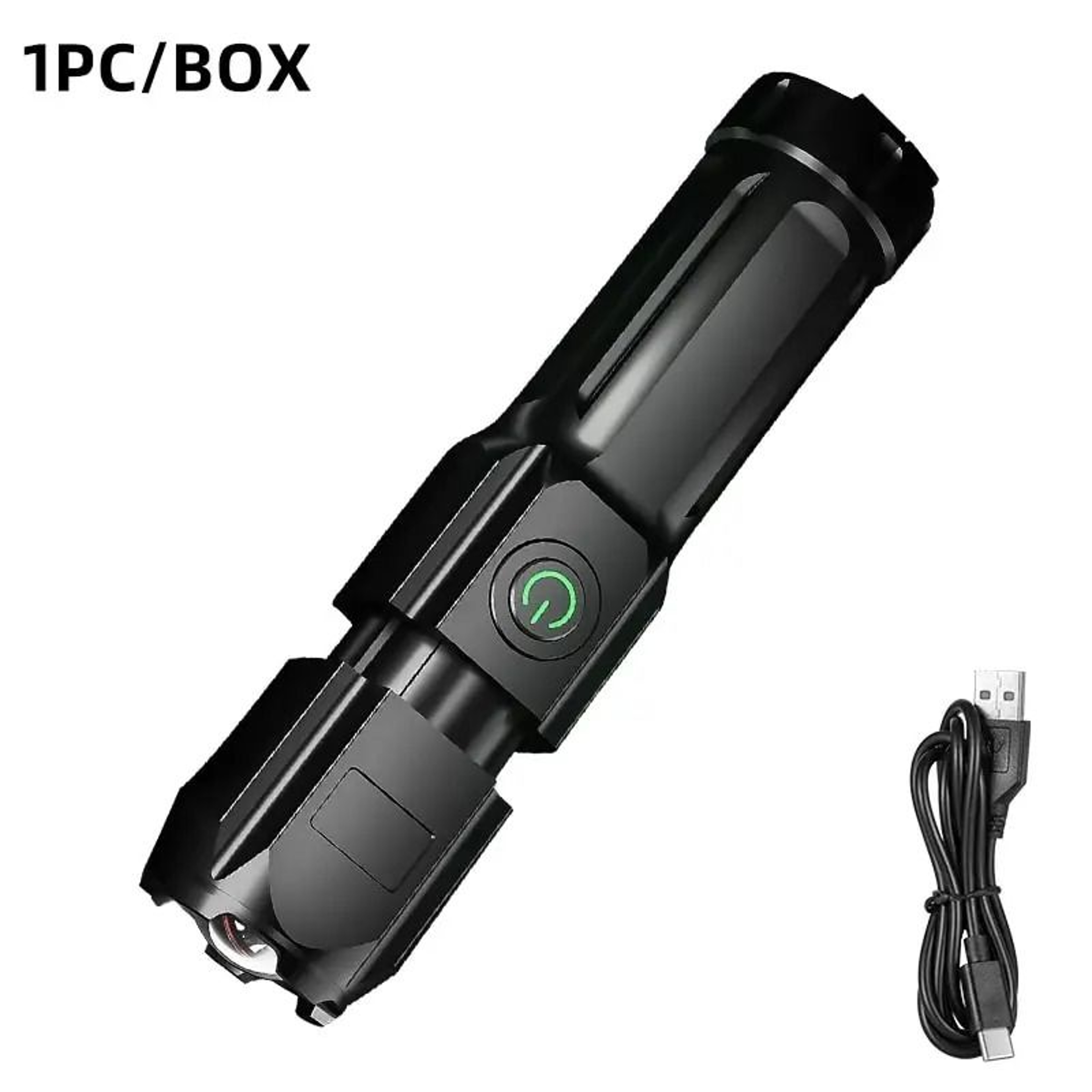 Super Bright Multi Functional USB Rechargeable LED Long Range Tactical Torch Lamp For Outdoor Campi 6