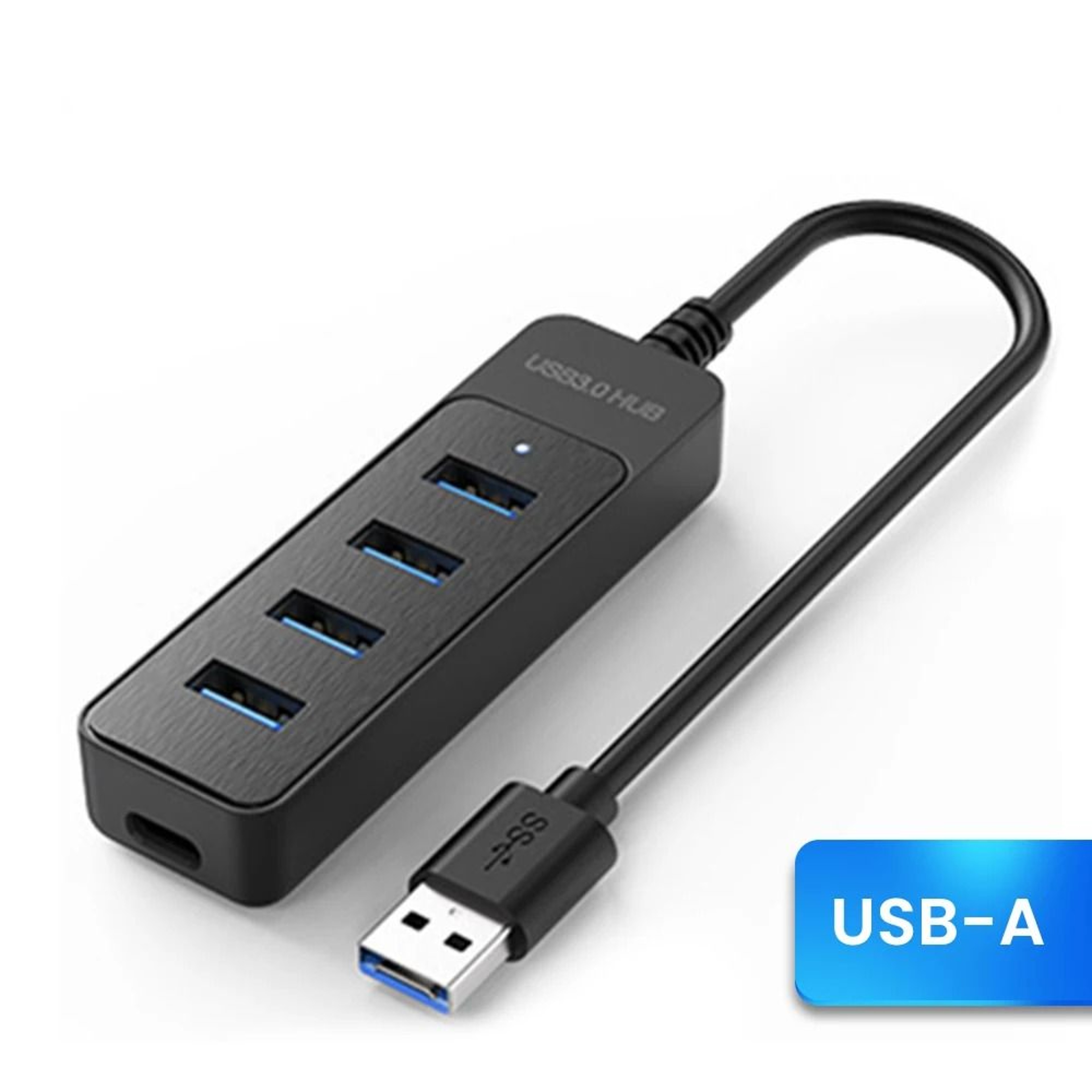 4 Ports USB Splitter Expander USB 30 HUB Type C Power Port 5Gbps High Speed Docking Station 6