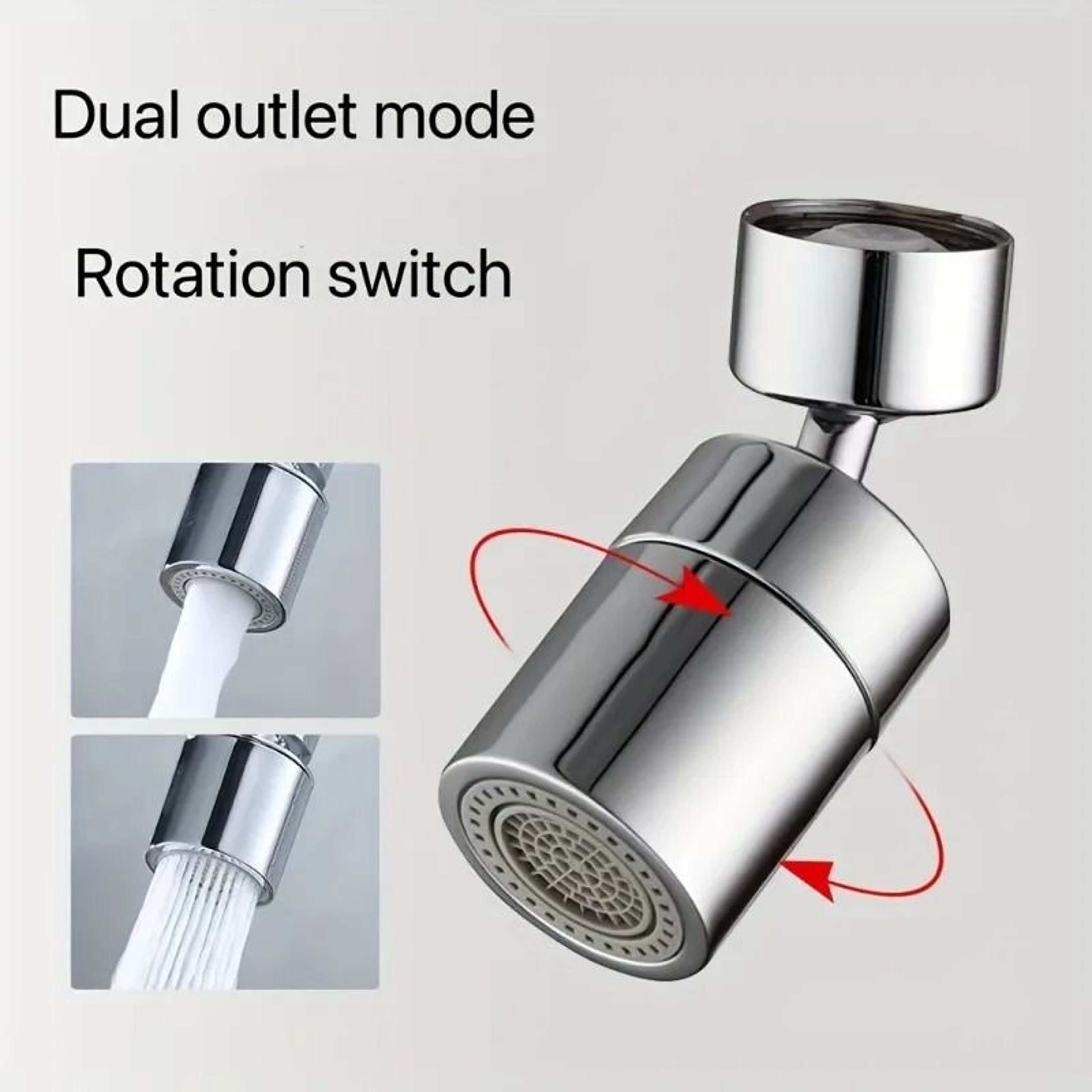 Stainless Steel Splash Proof Faucet With Filter For Kitchen And Bathroom Sink Extension Foam Device 4