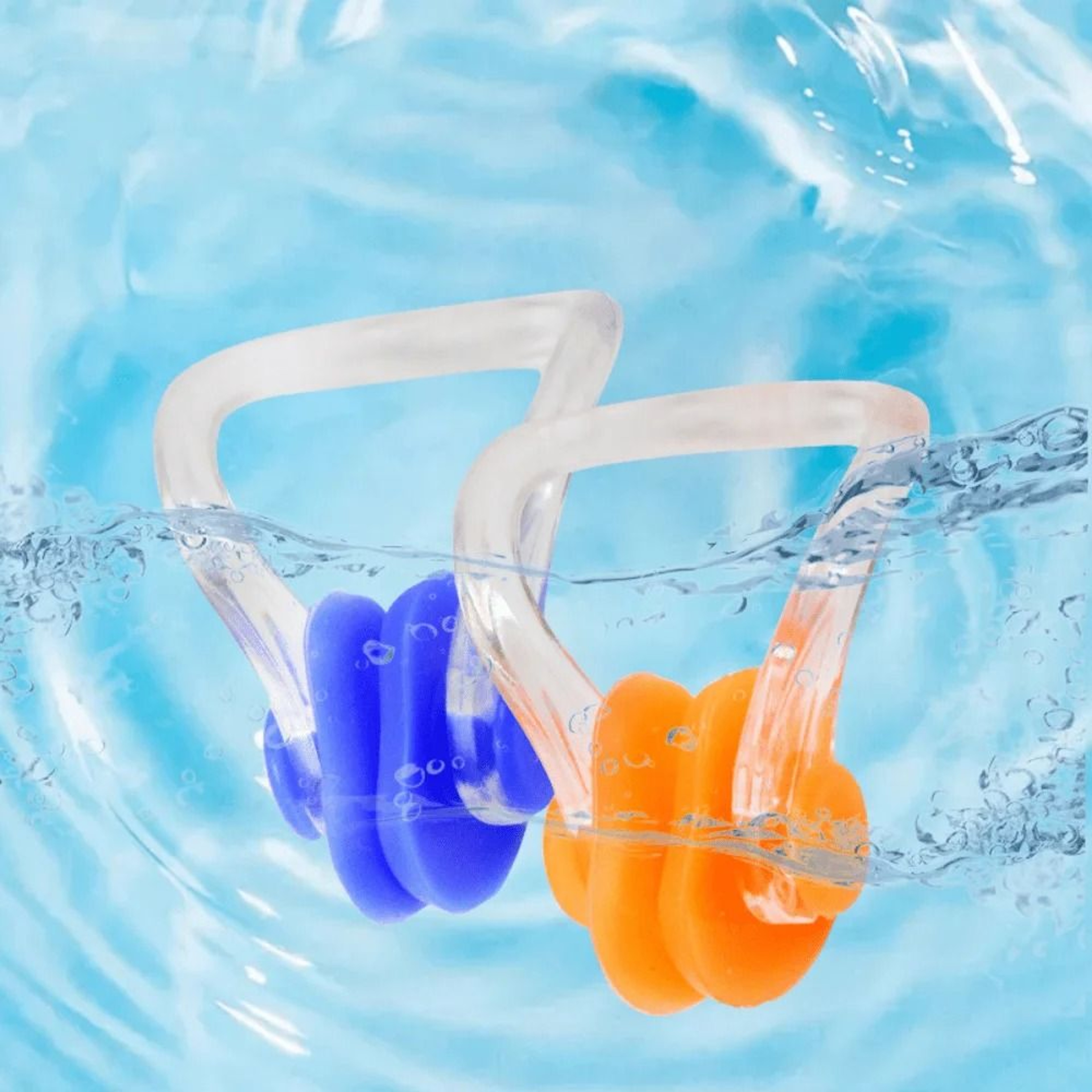 5 Multicolor Silicone Nose Clips Highquality Soft Reusable And Comfortable Fit For Swimming And Div 3