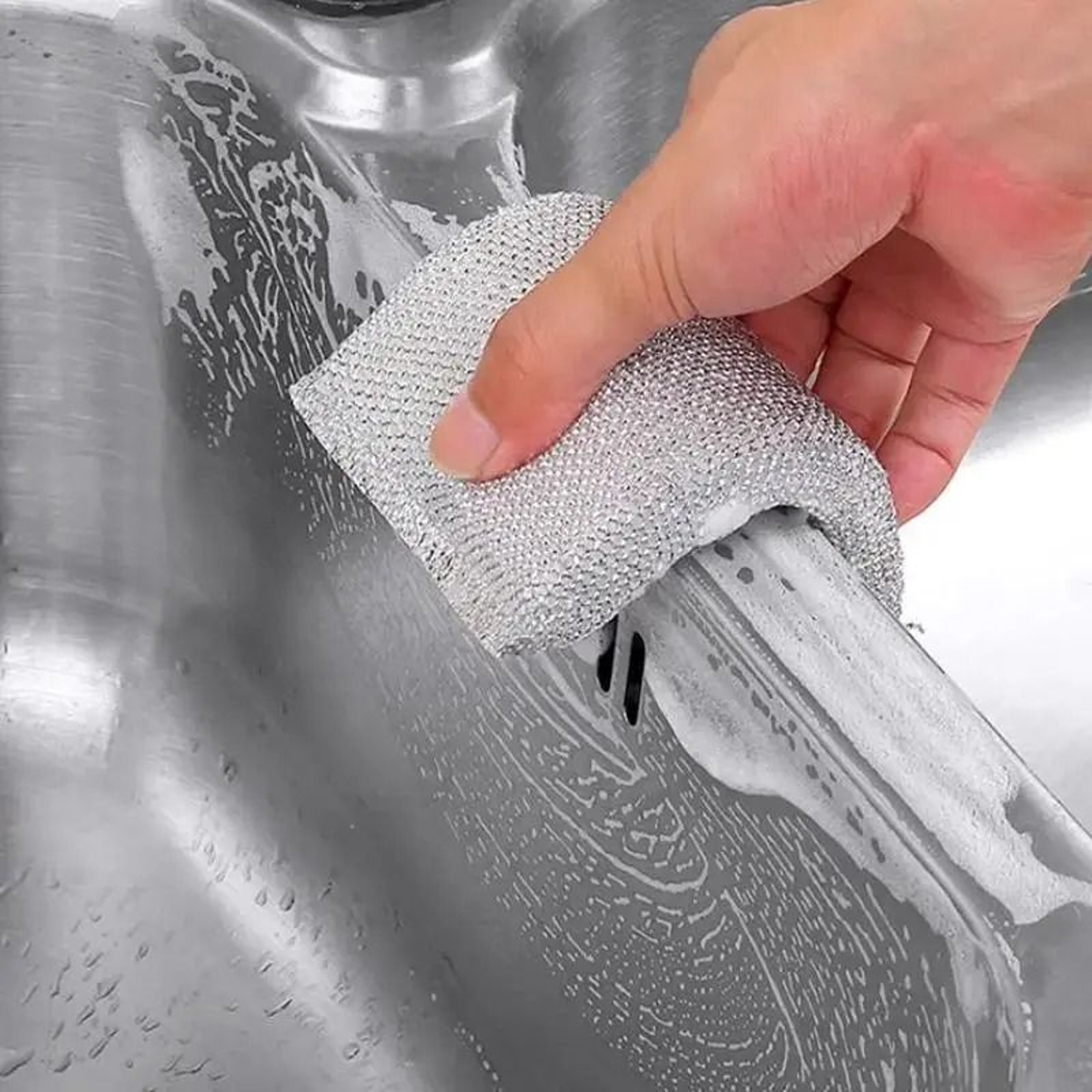 4Piece Kitchen Dishwashing Sponges  PotFriendly Scrubbing Tools Household ScratchFree Cleaning Spon 5