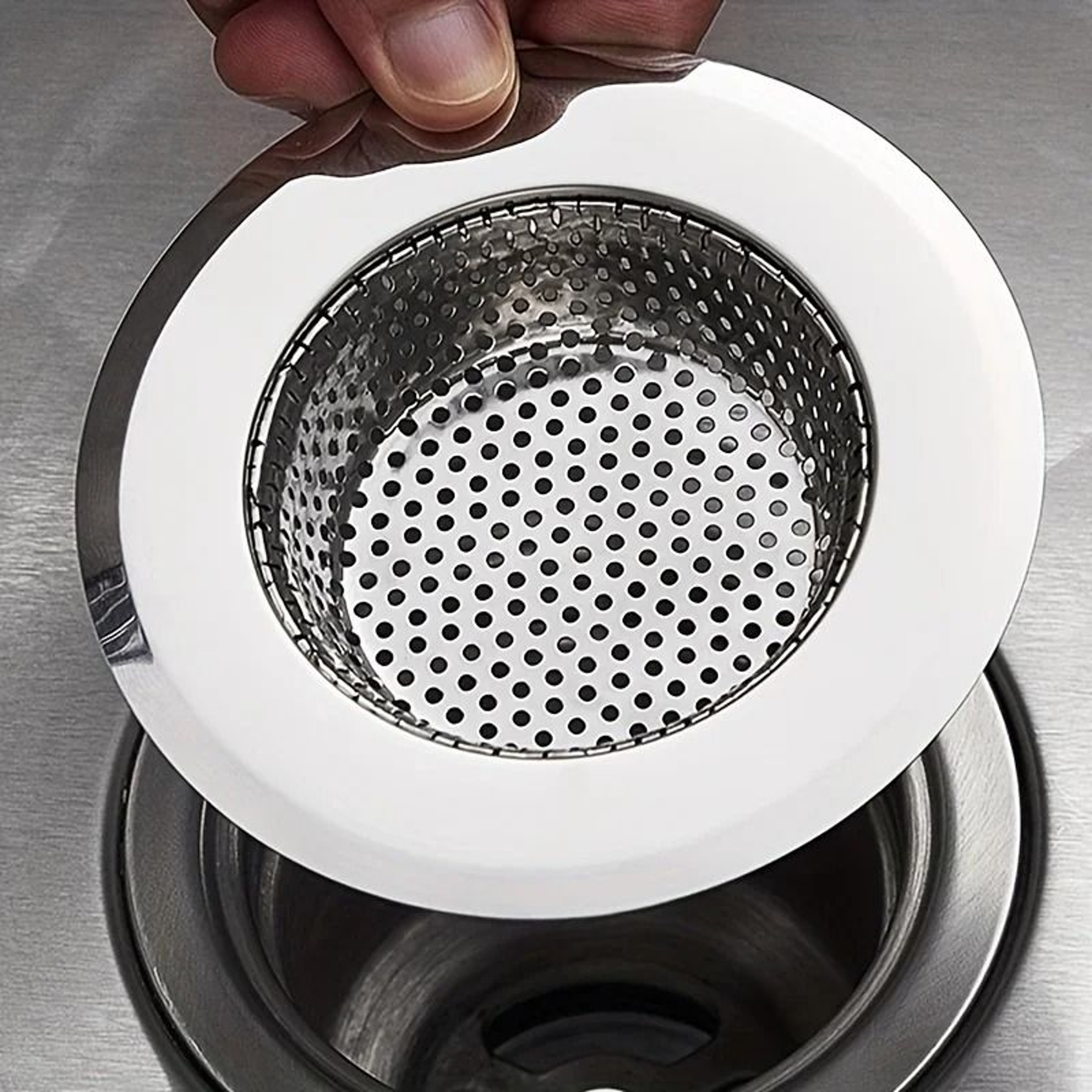 Stainless Steel Kitchen Sink Filter 45 Inch Diameter 304 Stainless Steel Drain Strainer For Kitchen 0
