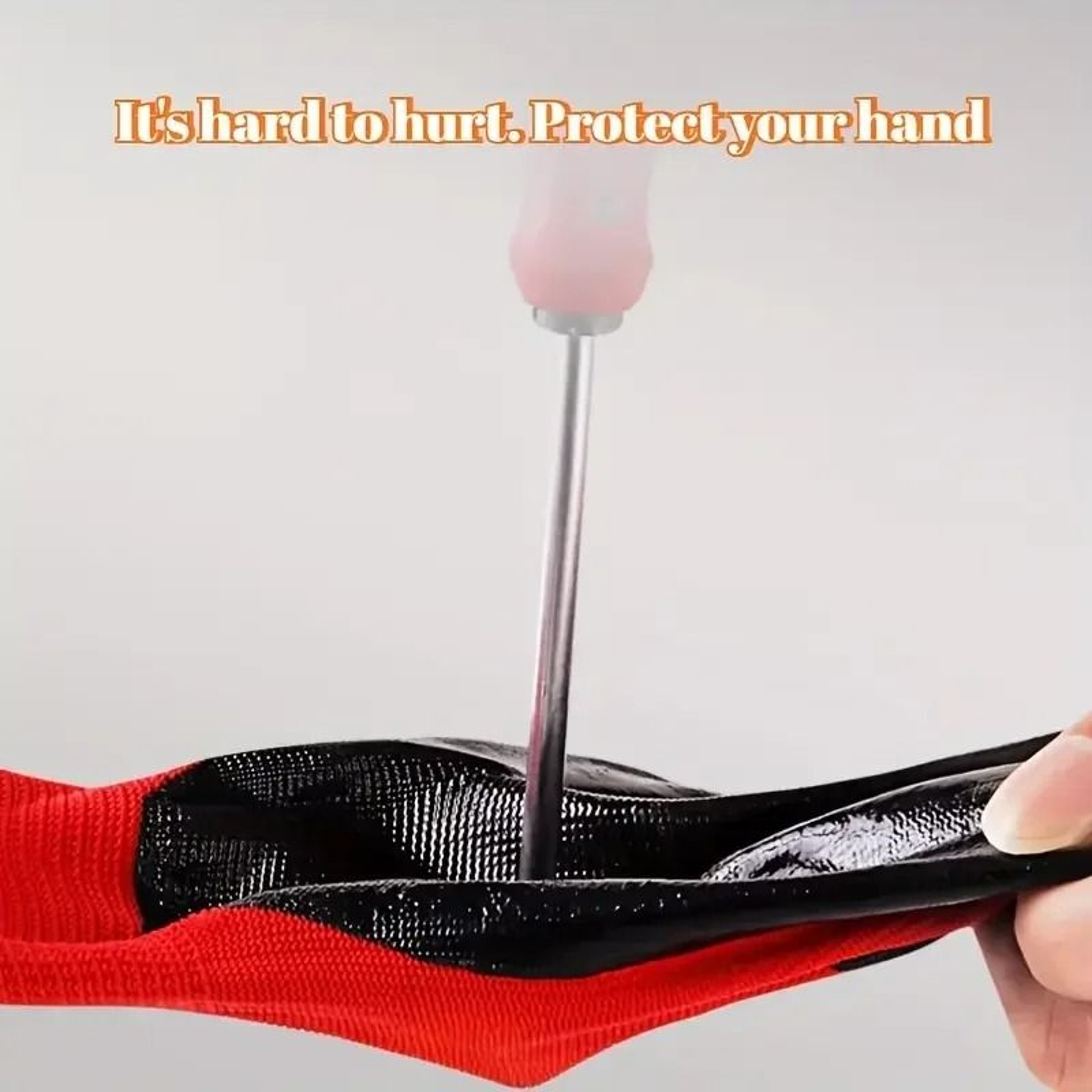 4 Pairs Multifunctional Work Gloves Durable Rubber Coated Safety Grip For Gardening And Mechanical  5
