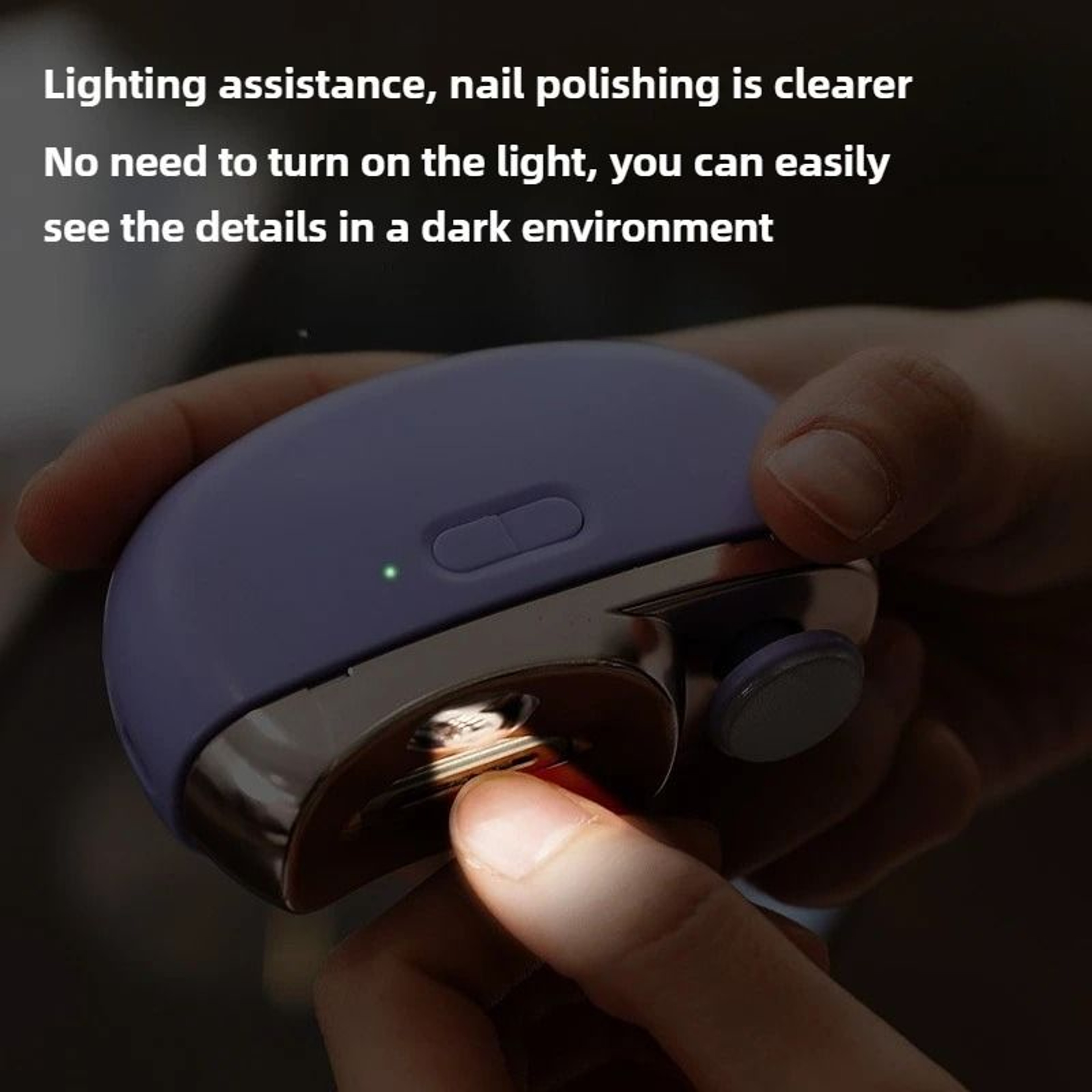 USB Rechargeable 2in1 Automatic Electric Nail Trimmer  Polisher  AntiPinch Safety Design For Childr 3