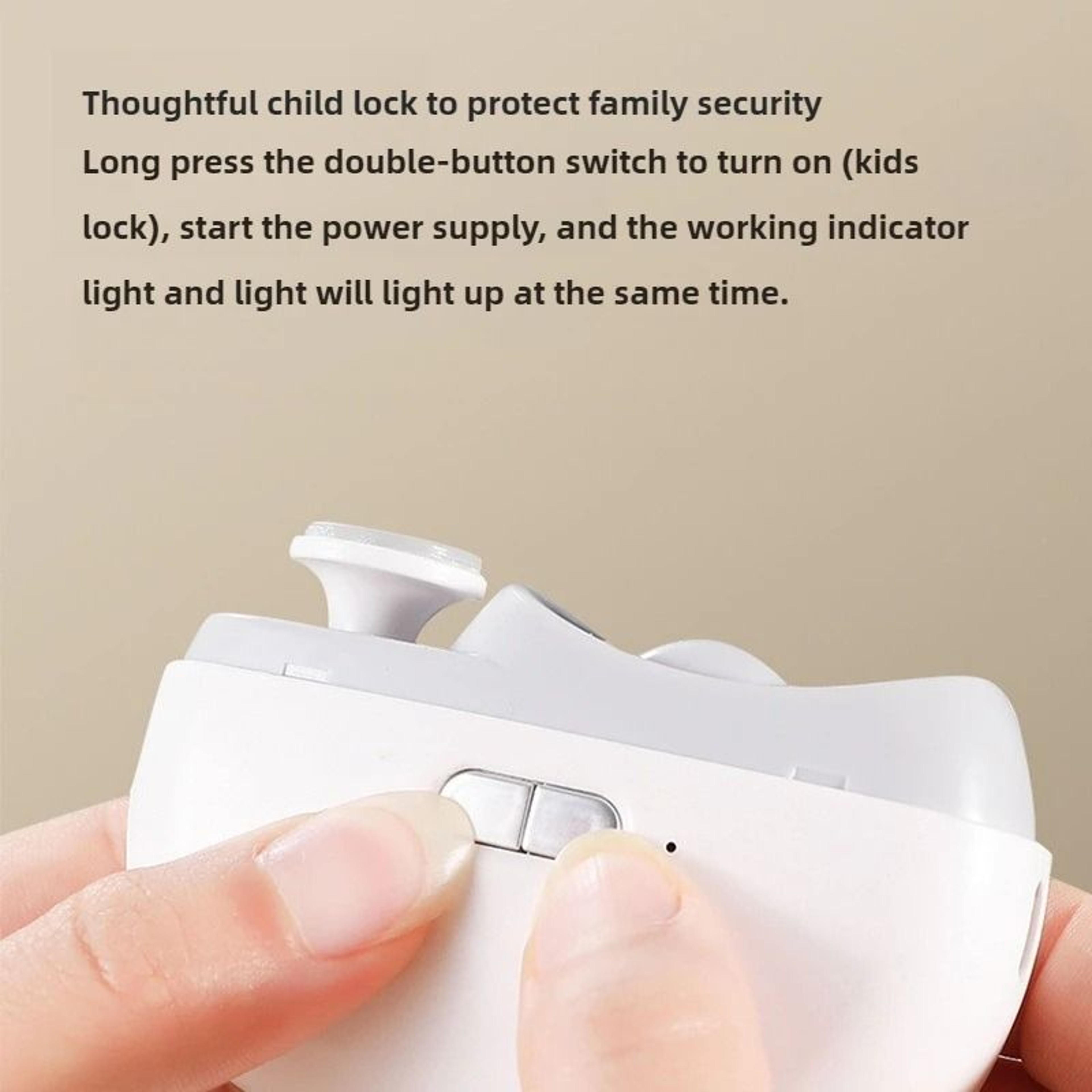 USB Rechargeable 2in1 Automatic Electric Nail Trimmer  Polisher  AntiPinch Safety Design For Childr 4
