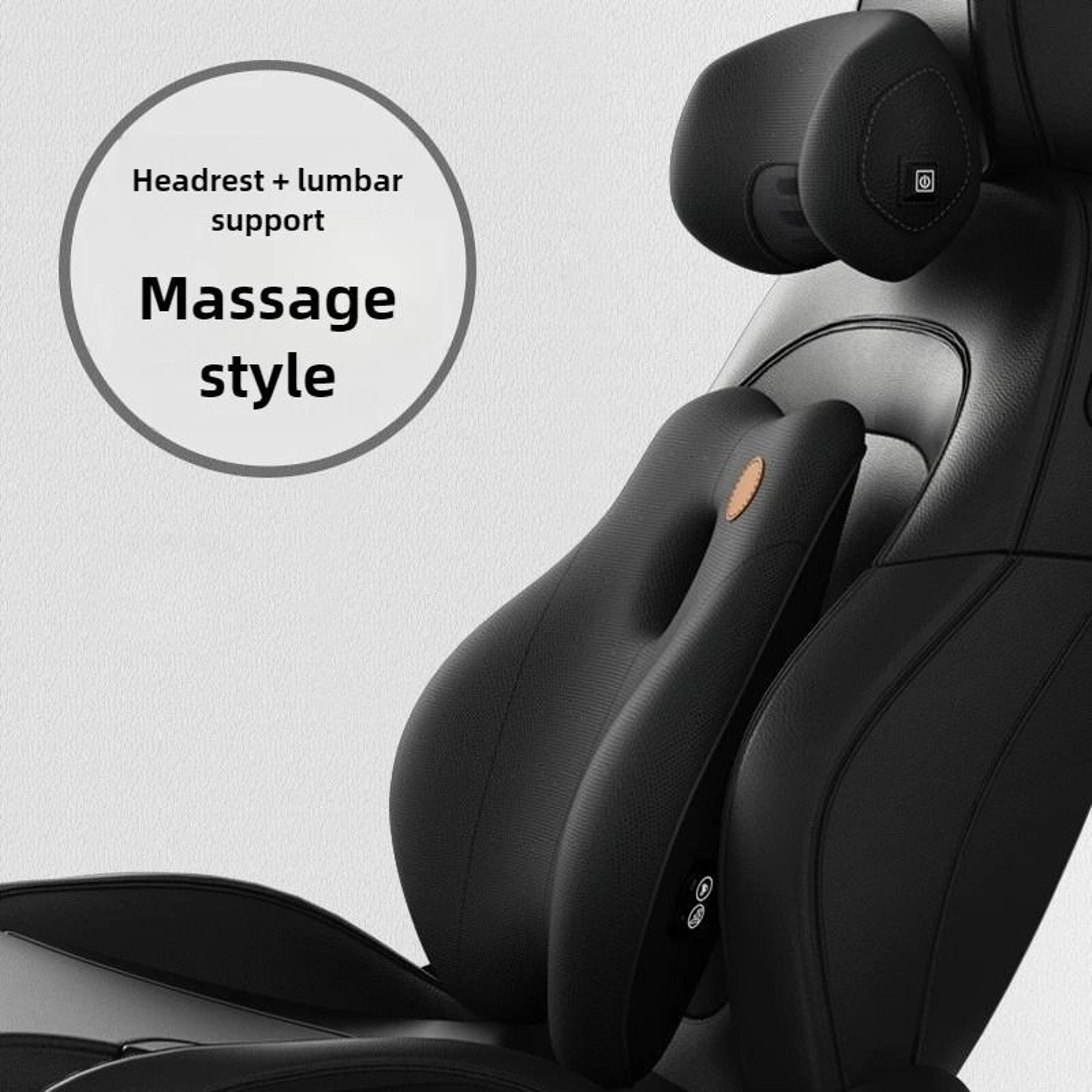 Memory Foam Car Vibration Massage Cushion  Lumbar Support And Cervical Neck Pillow Set For Office A 6