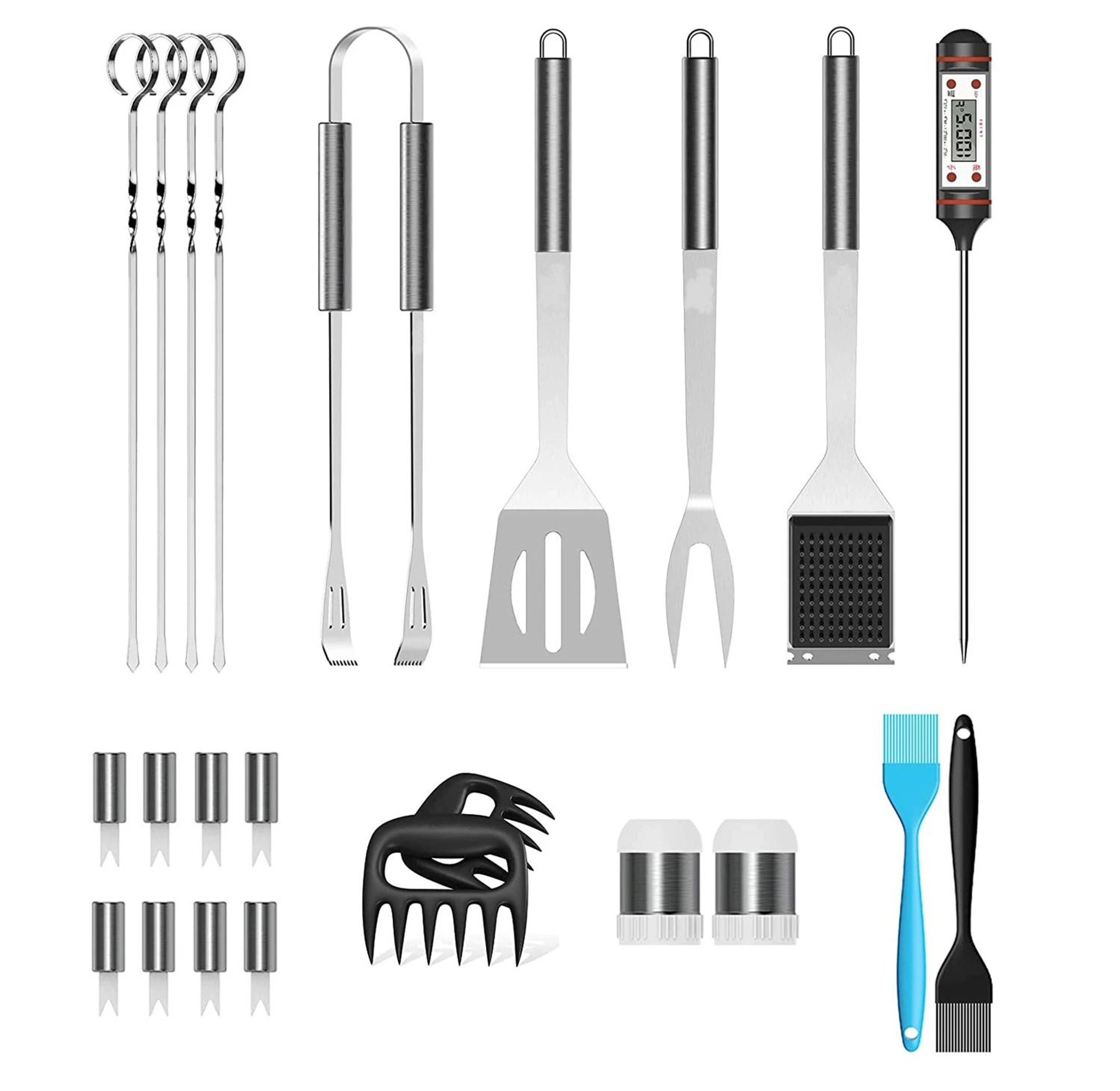 25Piece And 39Piece Stainless Steel Outdoor Kitchen Grill BBQ Tool Set With Oxford Cloth Storage Ca 7