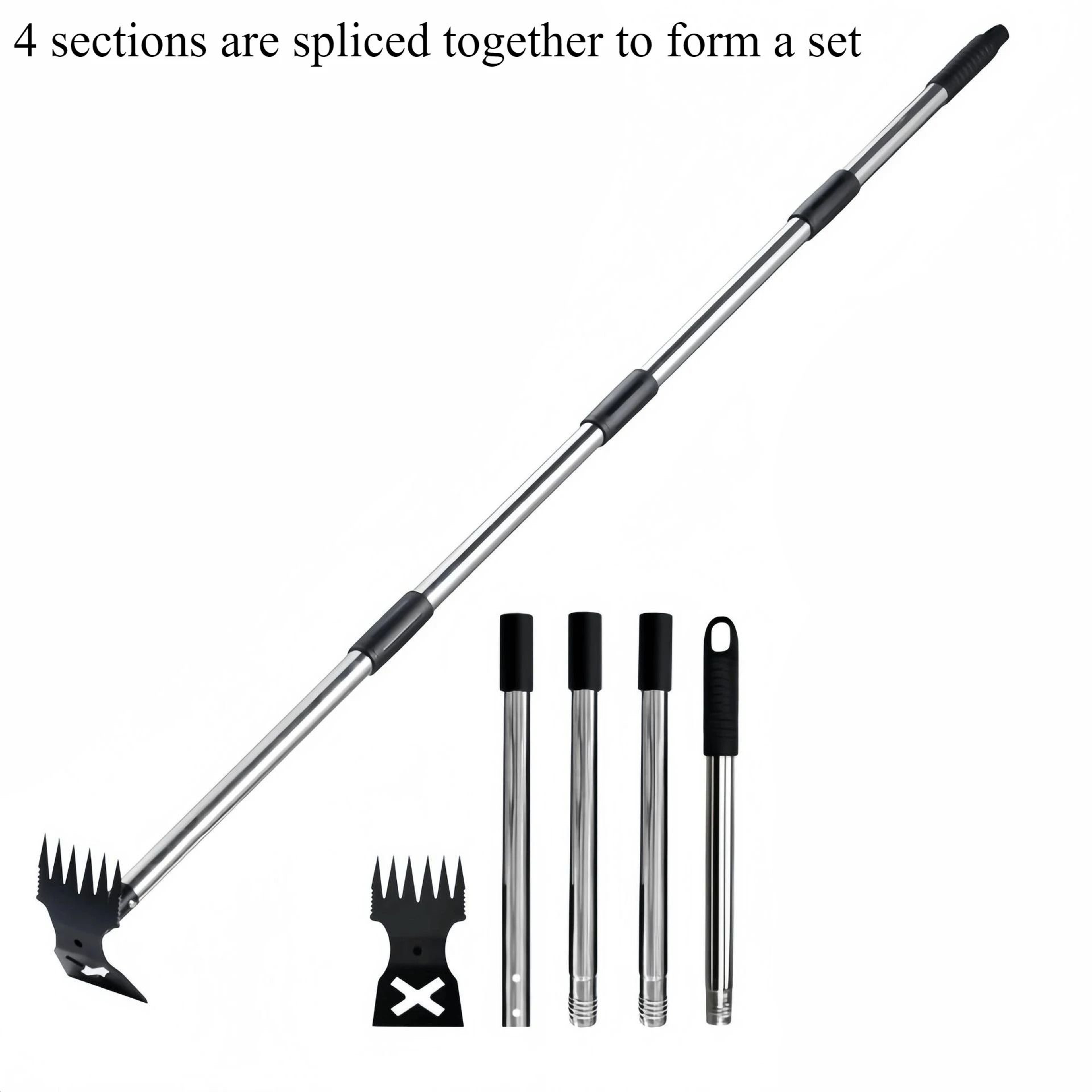 2in1 Assembly Weed Puller And Garden Hoe With 148cm Adjustable Handle 6