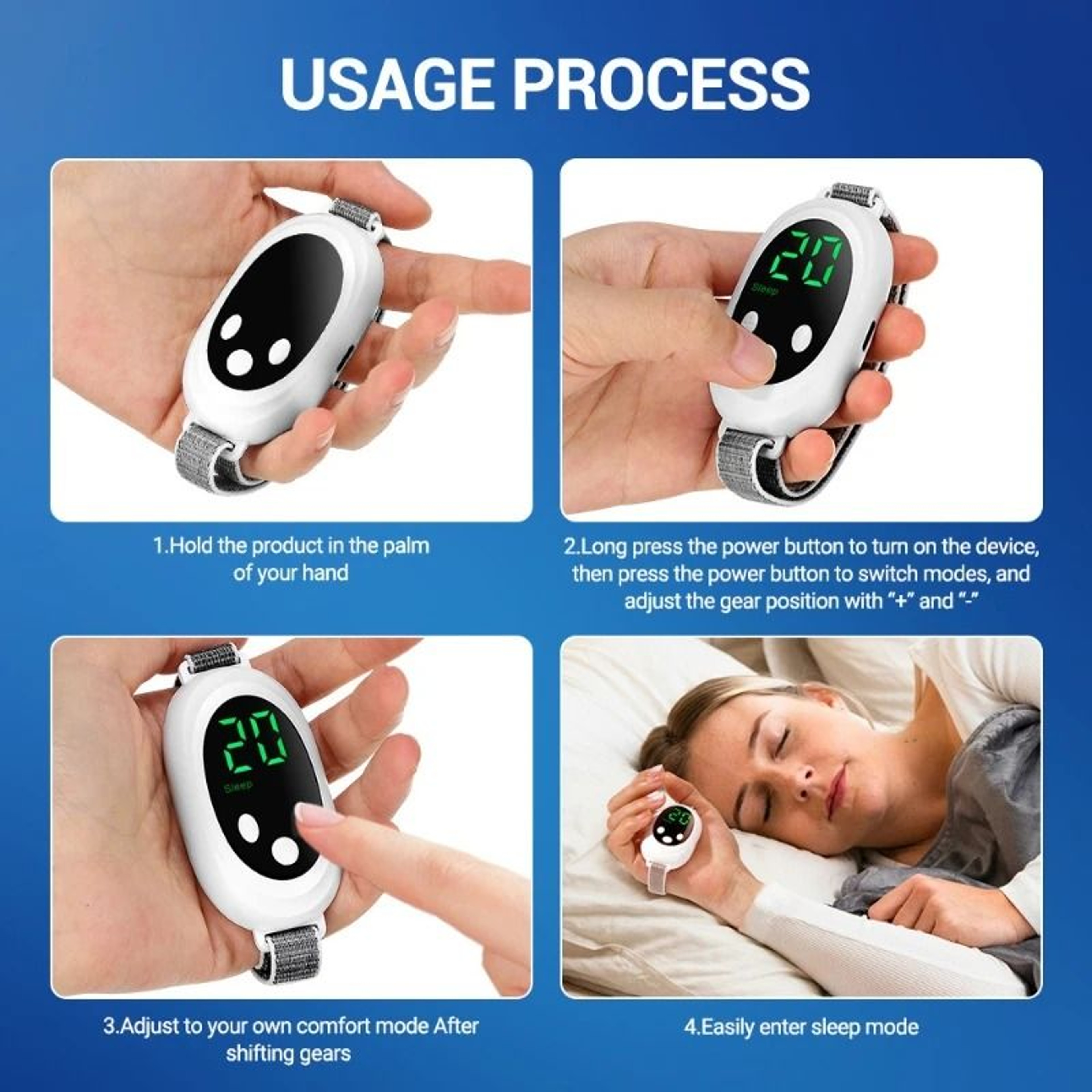 Smart Handheld Wireless EMS Sleep Aid And Relaxation Instrument 2