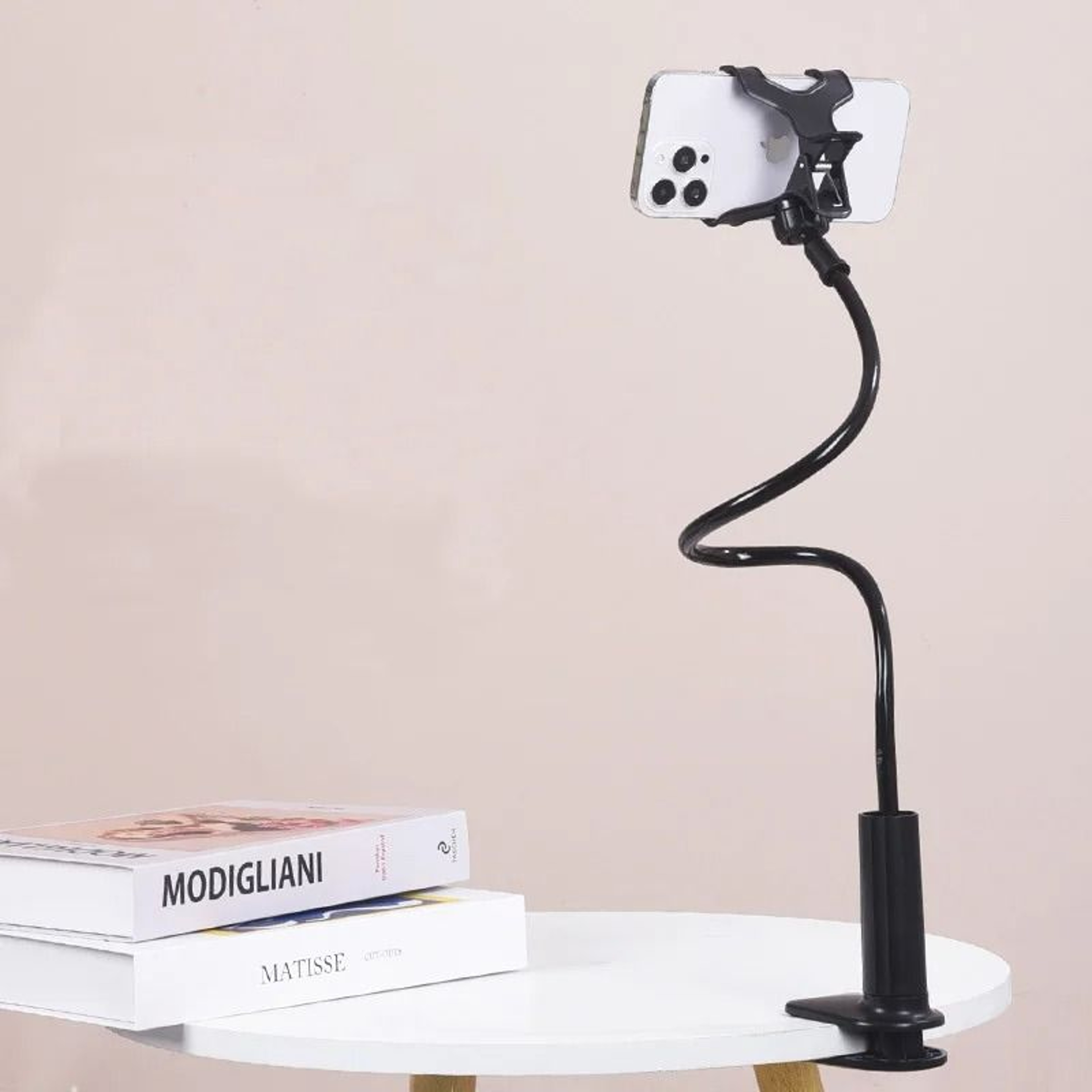 Lazy Bedside Desktop Flexible Gooseneck Mobile Phone Bracket With Handle 6