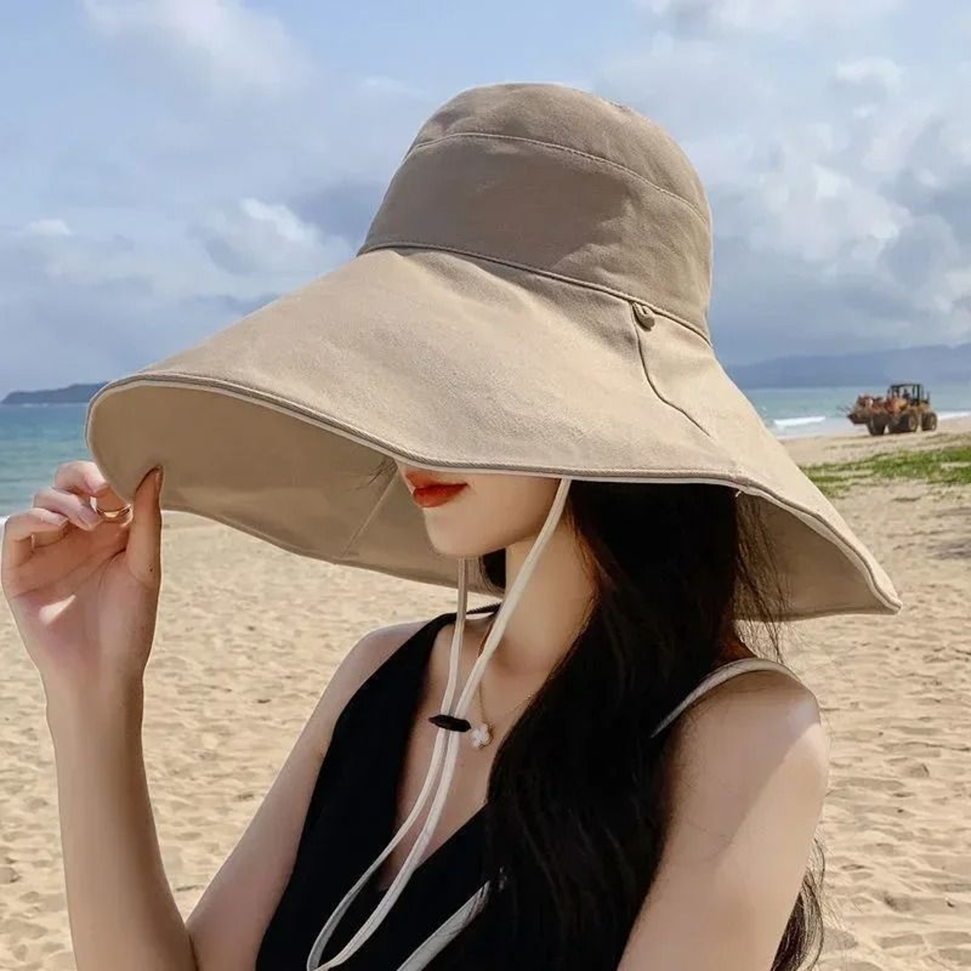 WideBrimmed UV Resistant Sun Hat For Women  Foldable Beach  Hiking Fisherman Hat 9