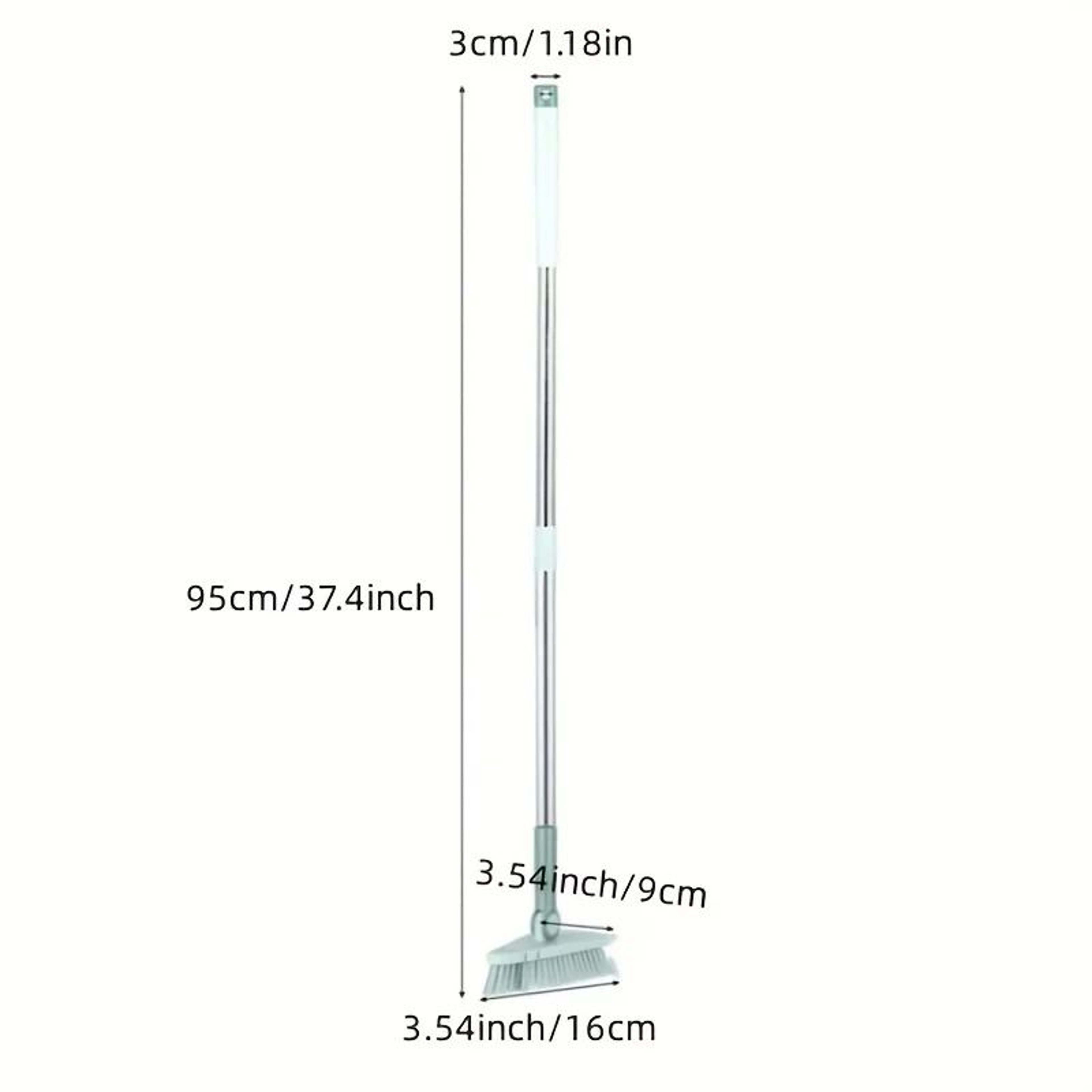 Triangle Floor Brush With Long Handle For Bathroom Kitchen And Balcony 4