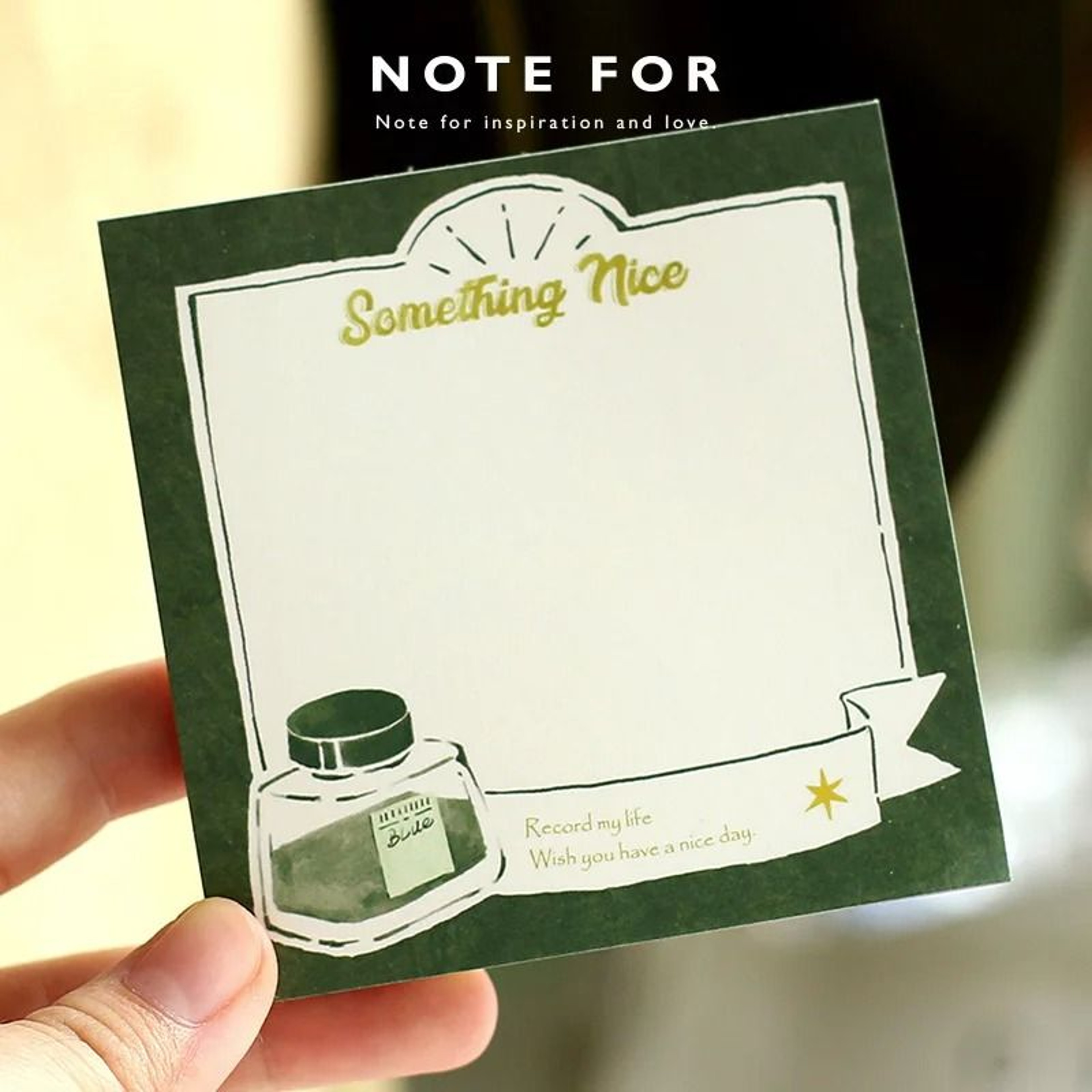 100pcs Tearable Sticky Notes Fresh Retro Simple Design Message Pads 1
