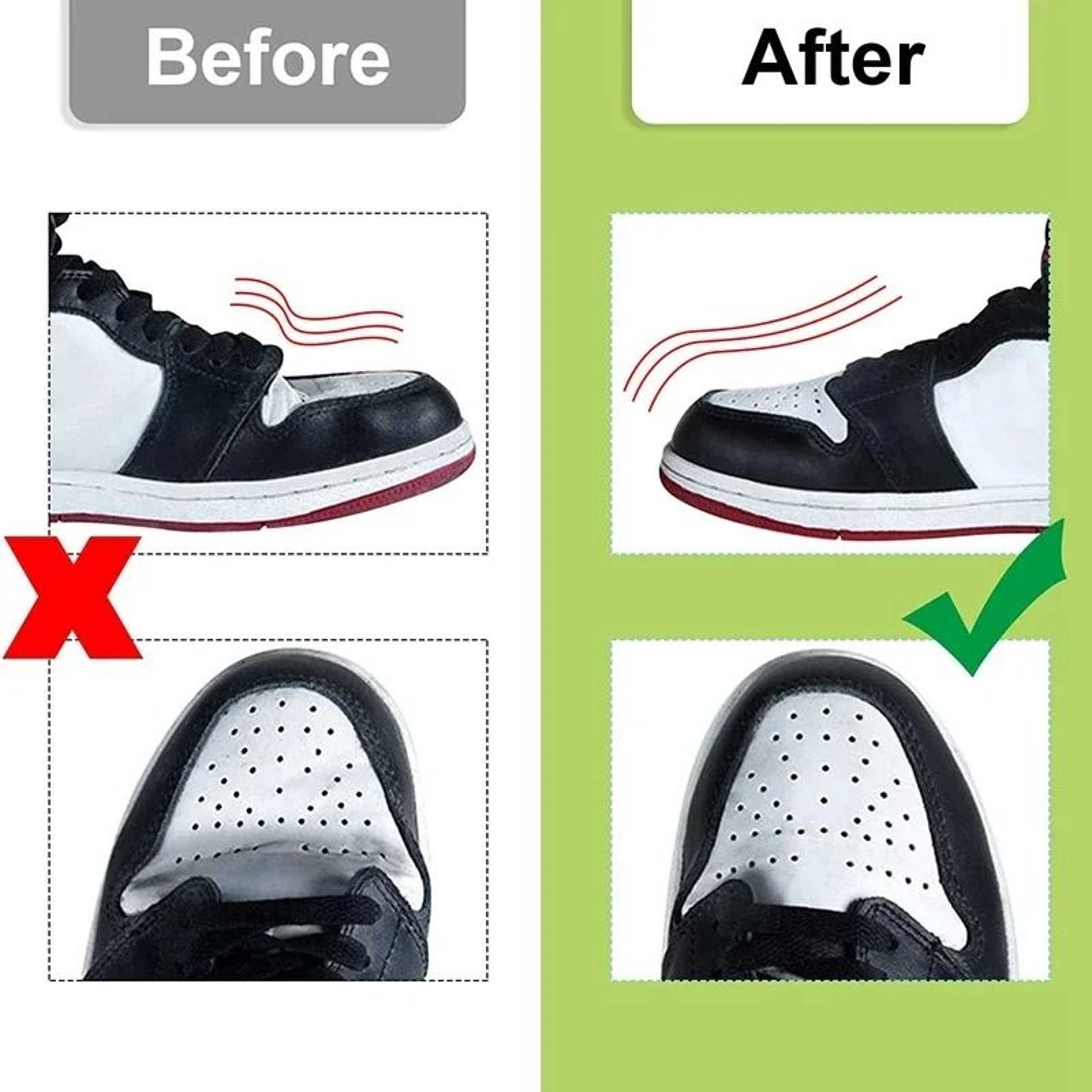 4Pcs Shoe Toe Cap Crease Protector For Sneaker Maintenance 3