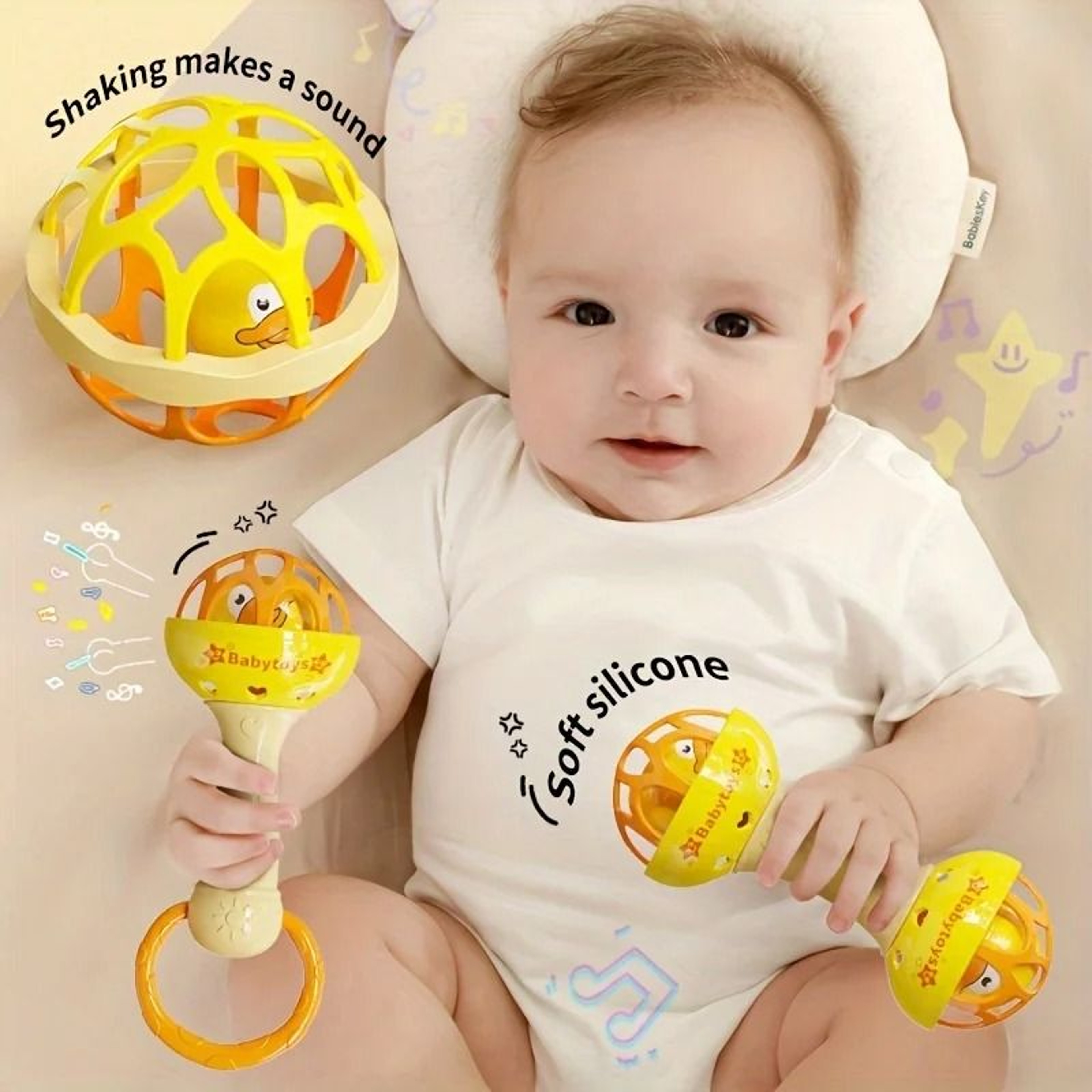 Youngsters Hand Shaking Bell Vibrating Toy 3