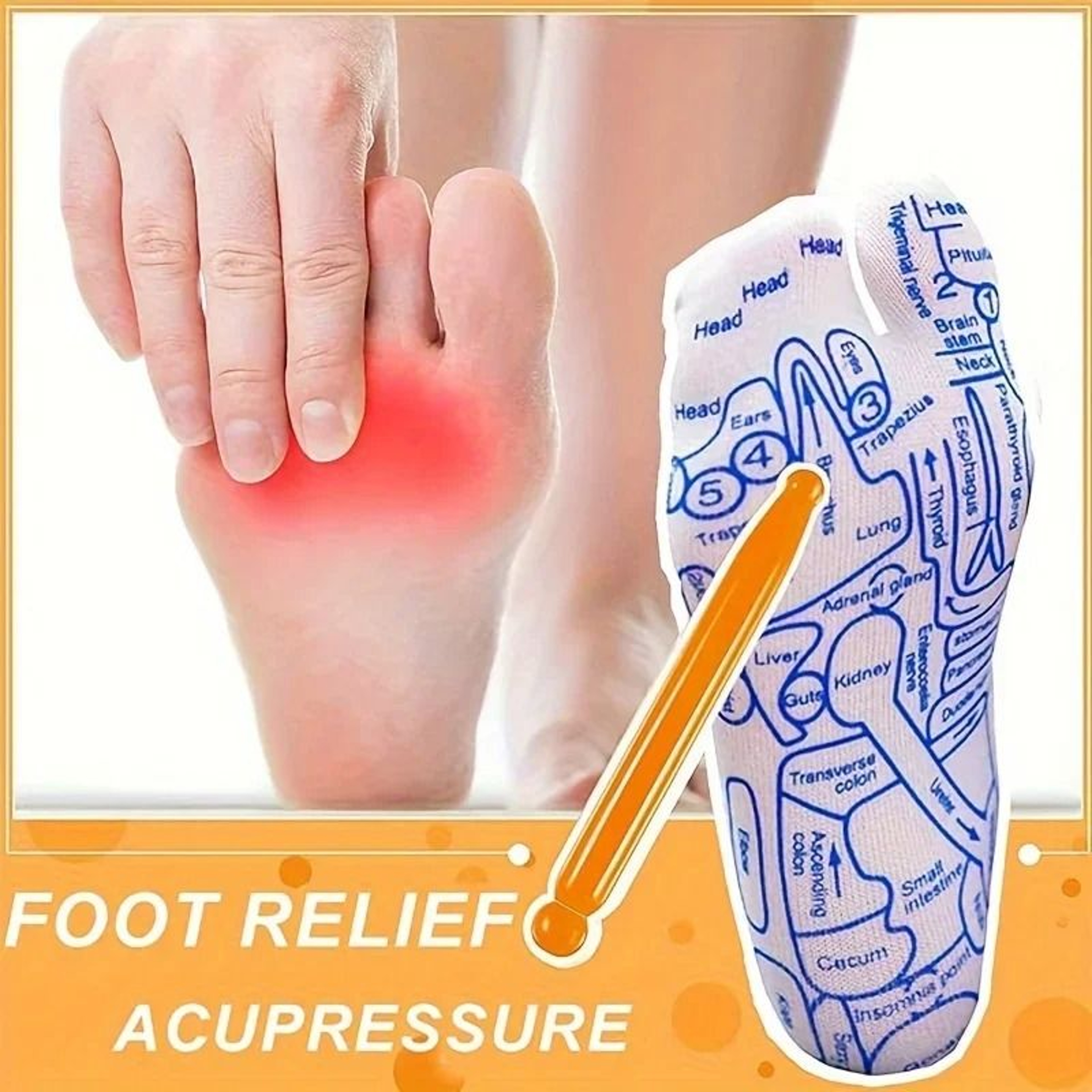 Multifunctional Finger Compression Socks  Foot Massage Set 1