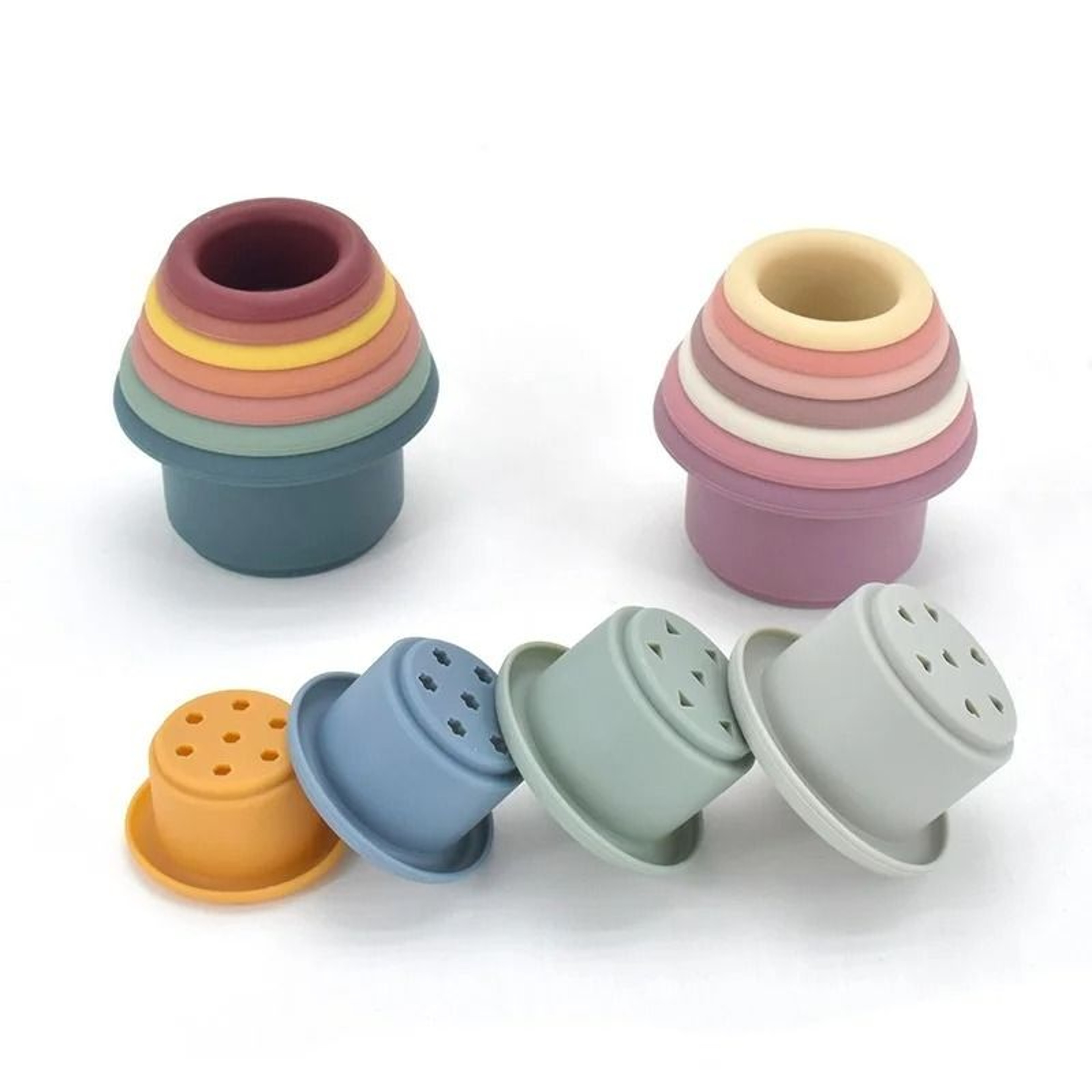 Baby Silicone Hourglass Stacking  Montessori Educational Toy 1
