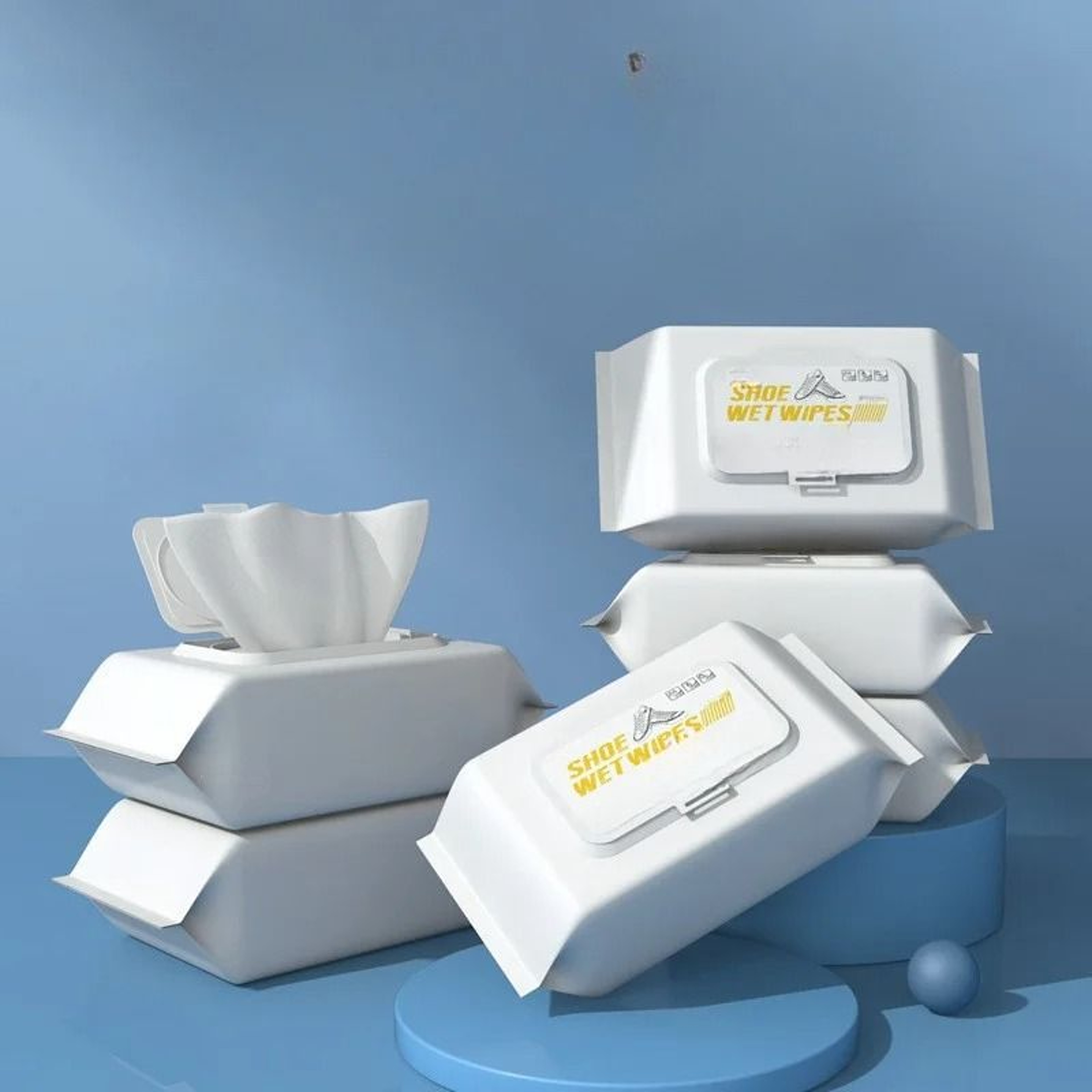 80pcs Disposable Shoe Cleaning Wipes 3